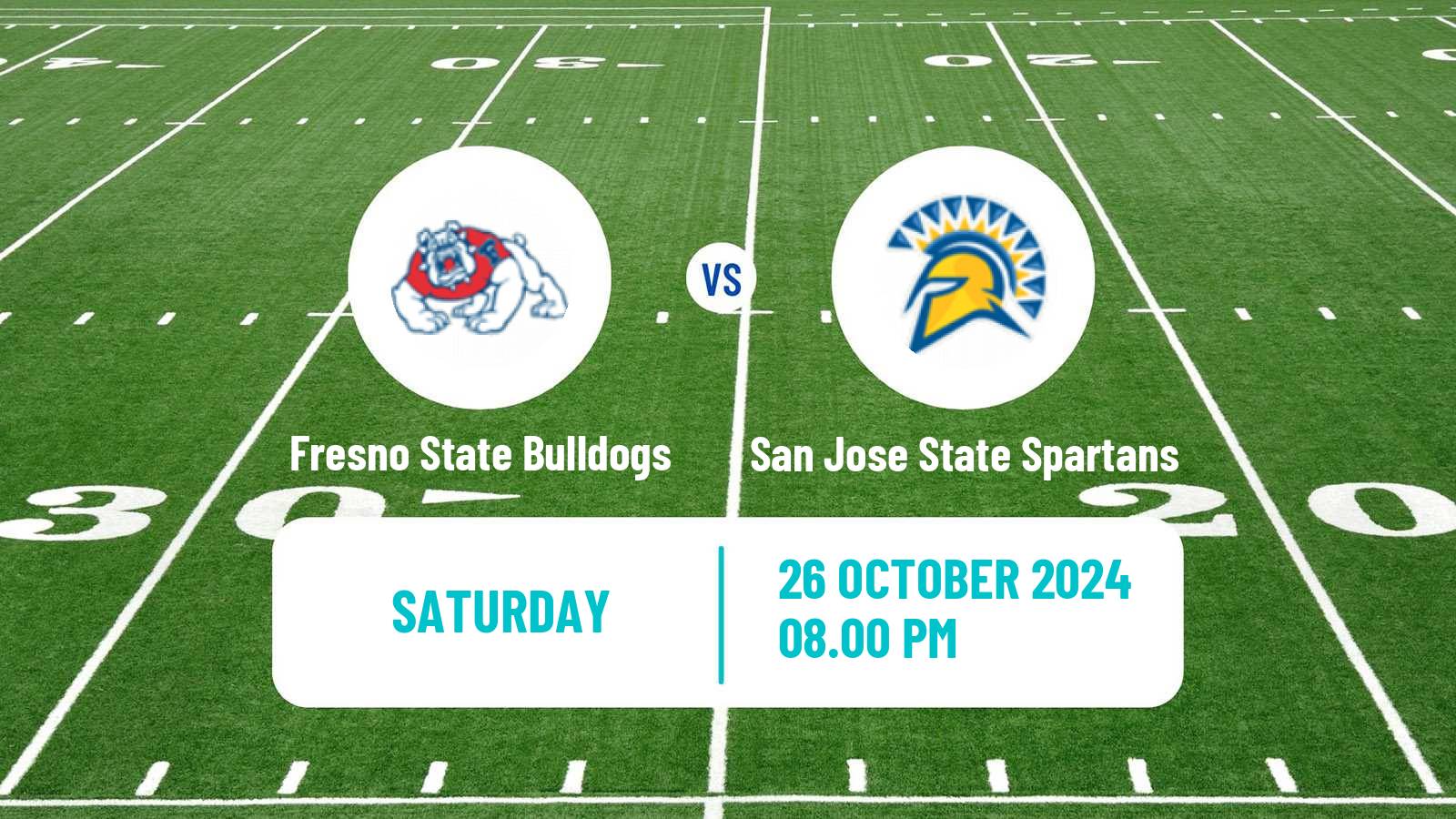 American football NCAA College Football Fresno State Bulldogs - San Jose State Spartans