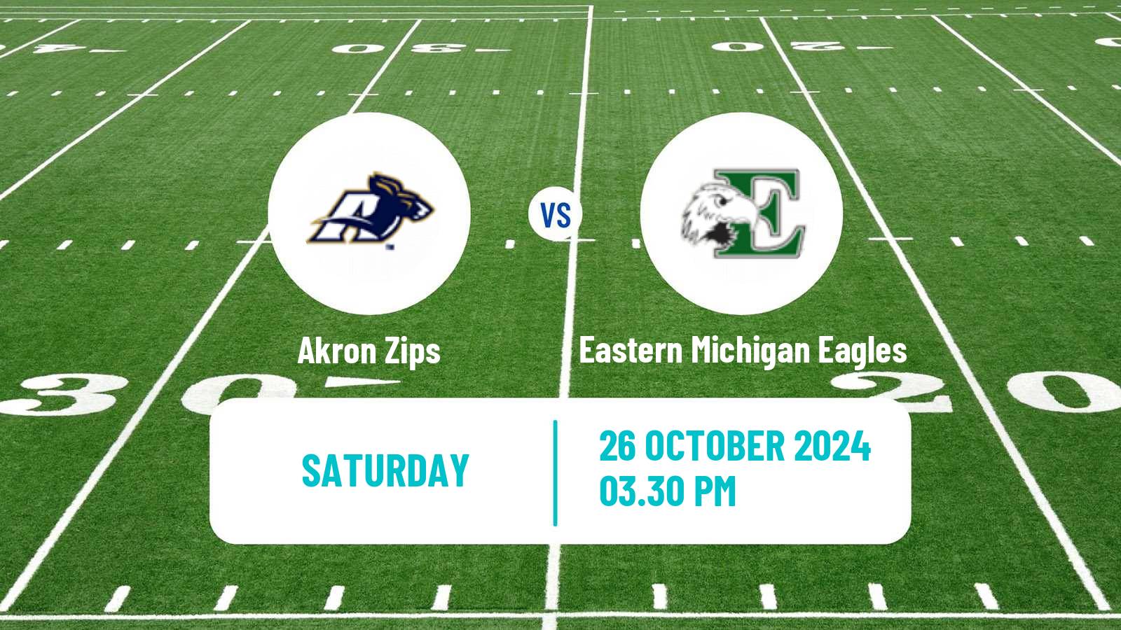 American football NCAA College Football Akron Zips - Eastern Michigan Eagles