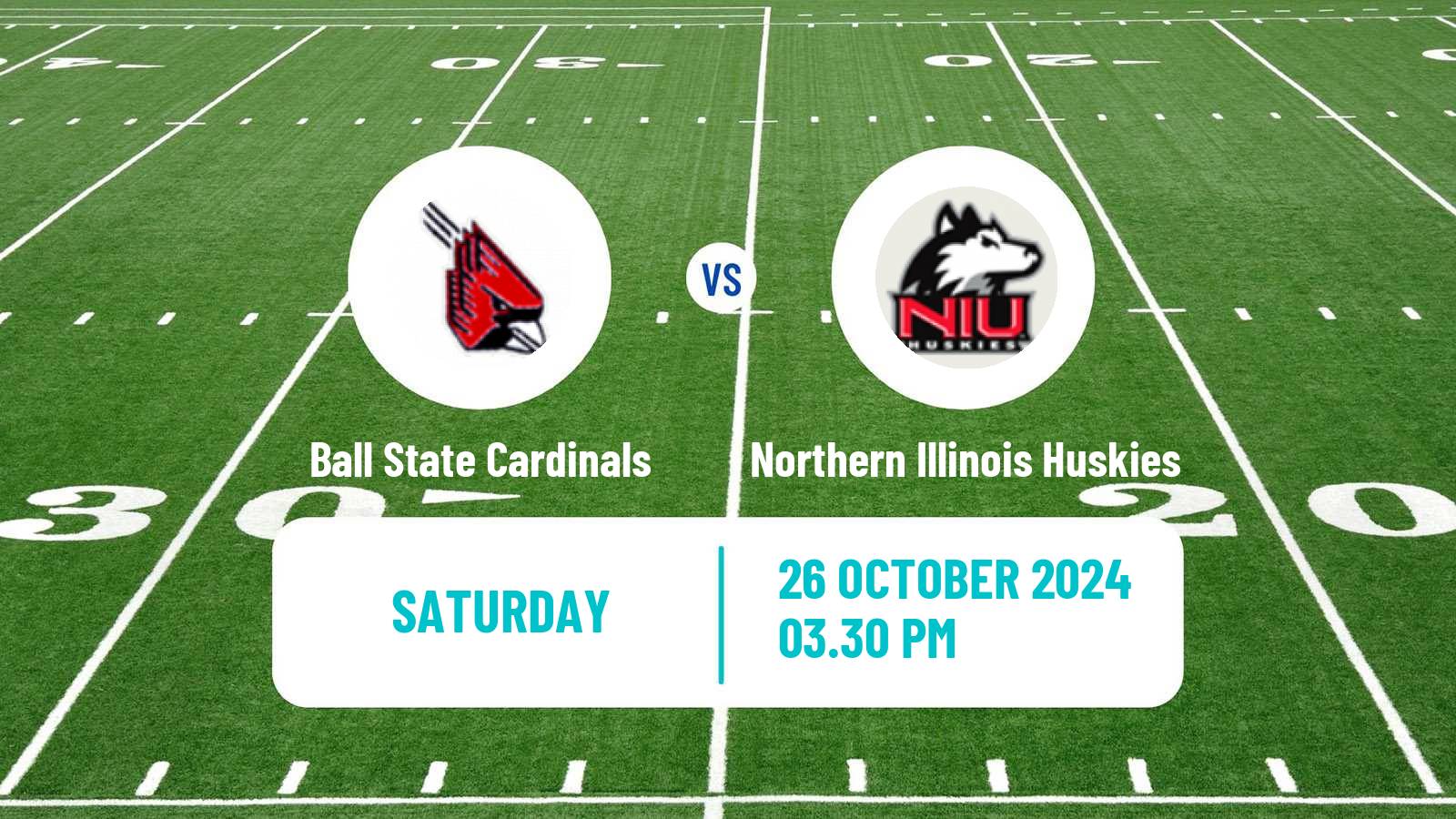 American football NCAA College Football Ball State Cardinals - Northern Illinois Huskies