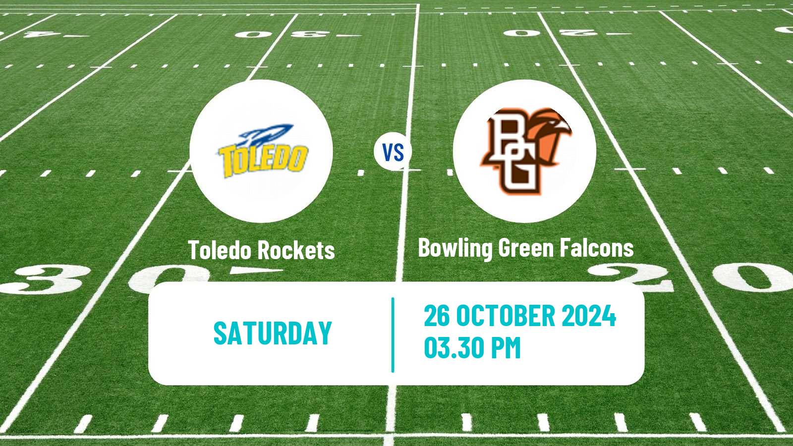 American football NCAA College Football Toledo Rockets - Bowling Green Falcons