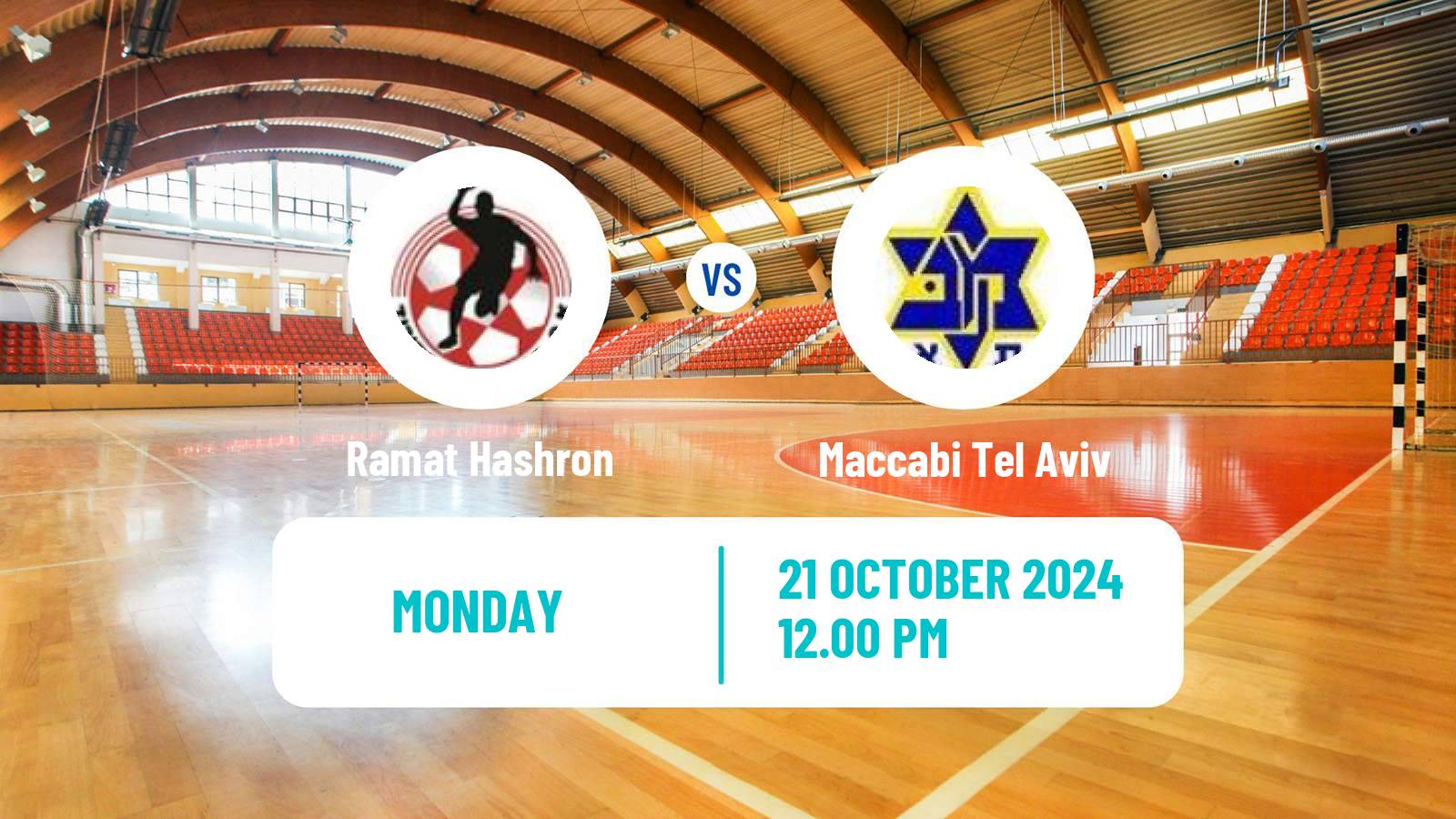 Handball Israeli Division 1 Handball Ramat Hashron - Maccabi Tel Aviv