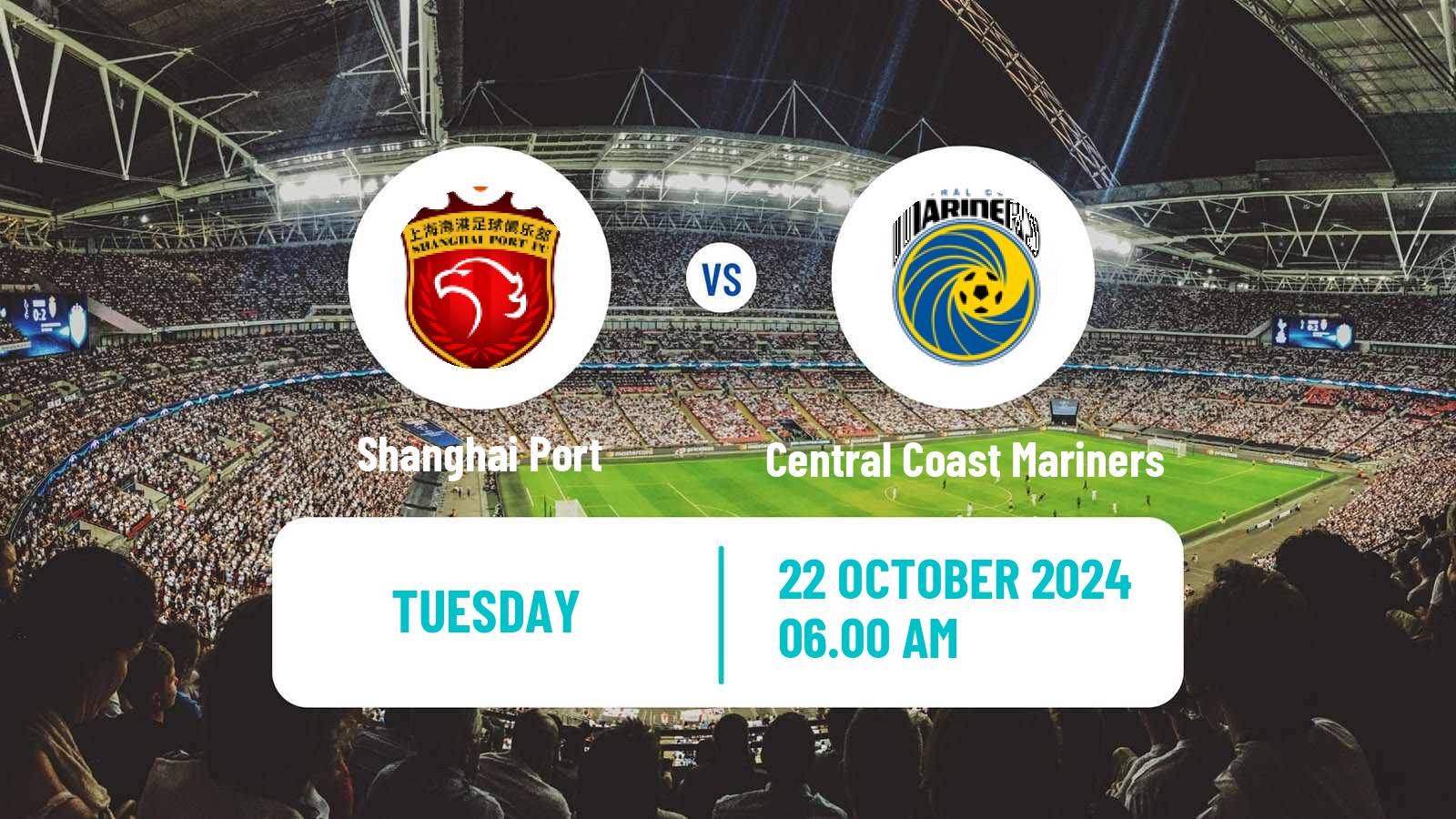 Soccer AFC Champions League Shanghai Port - Central Coast Mariners