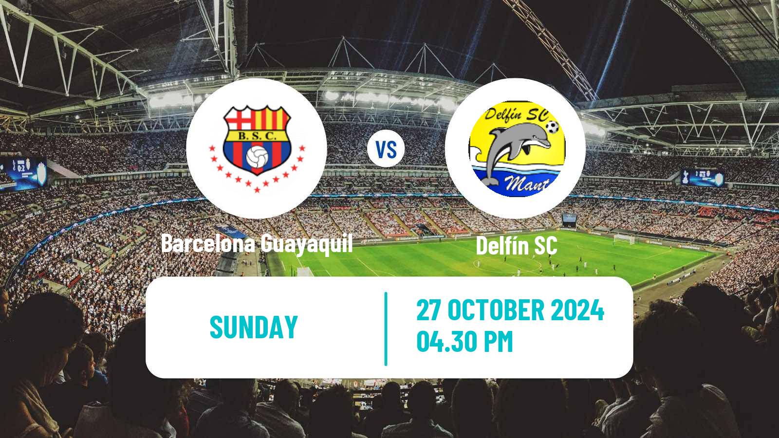 Soccer Ecuadorian Liga Pro Barcelona Guayaquil - Delfín