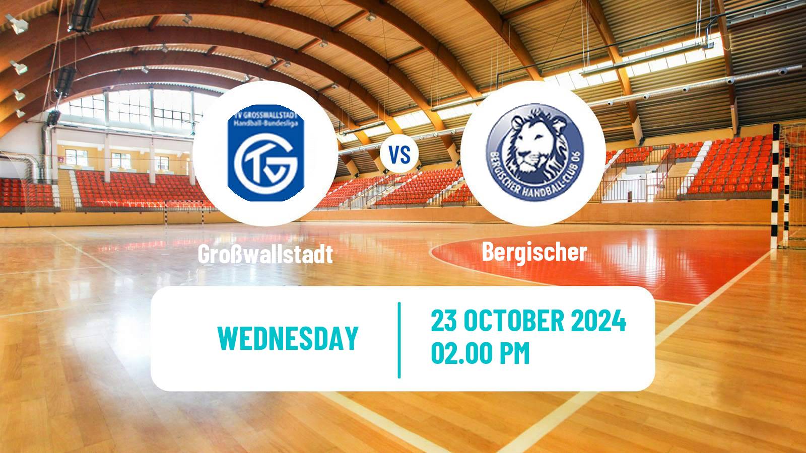 Handball German 2 Bundesliga Handball Großwallstadt - Bergischer