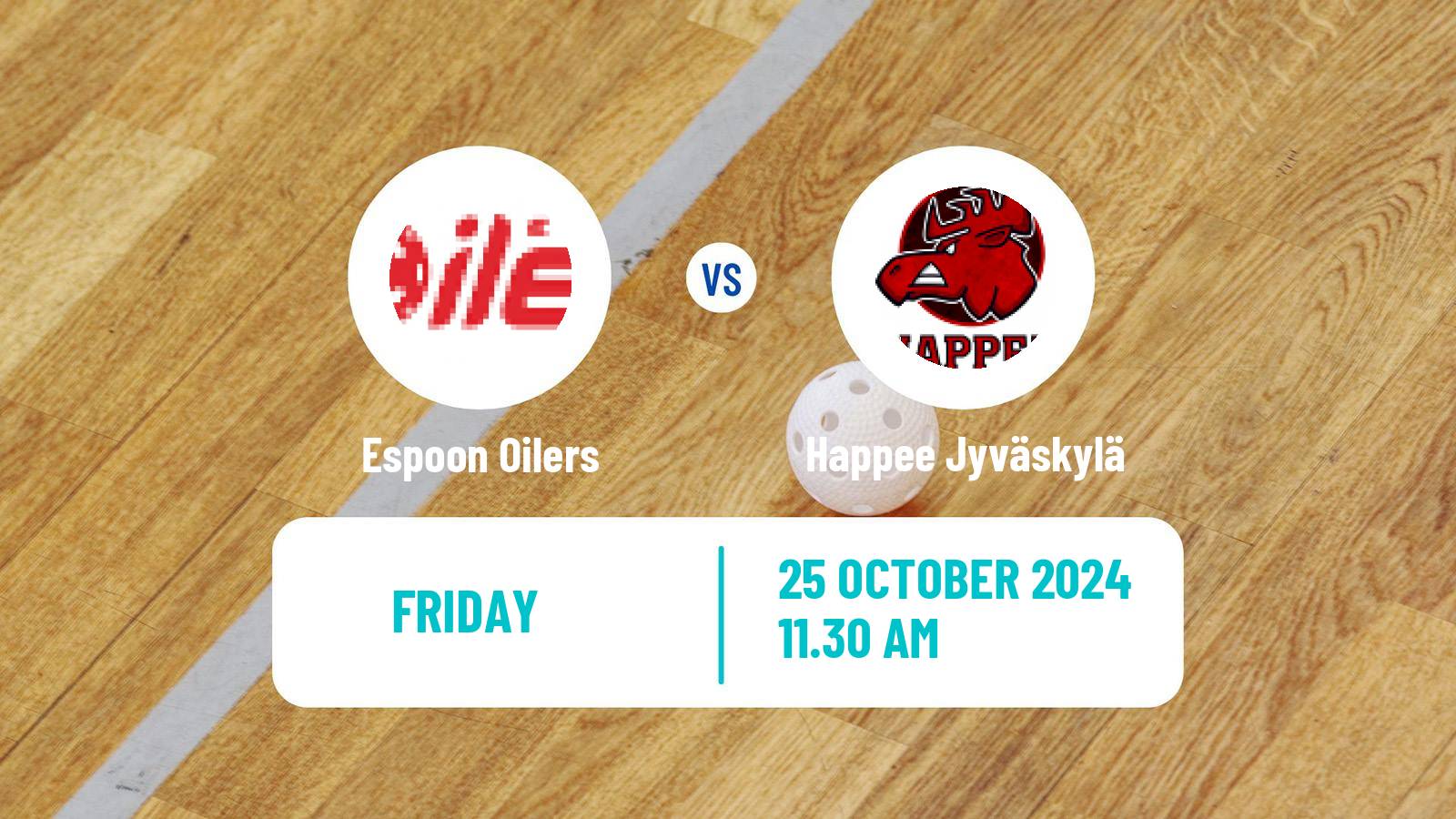 Floorball Finnish F-Liiga Espoon Oilers - Happee Jyväskylä