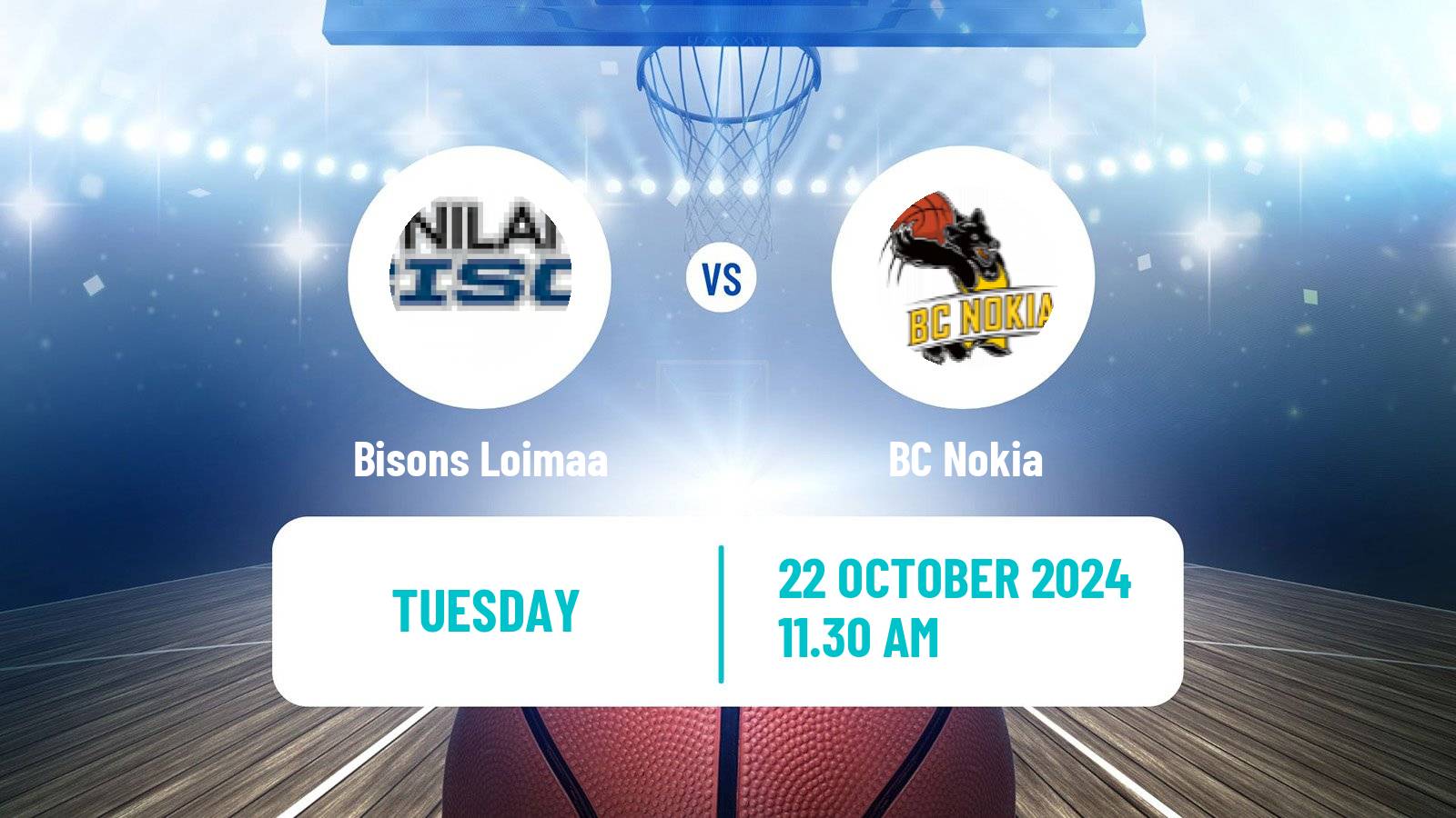 Basketball Finnish Korisliiga Bisons Loimaa - BC Nokia