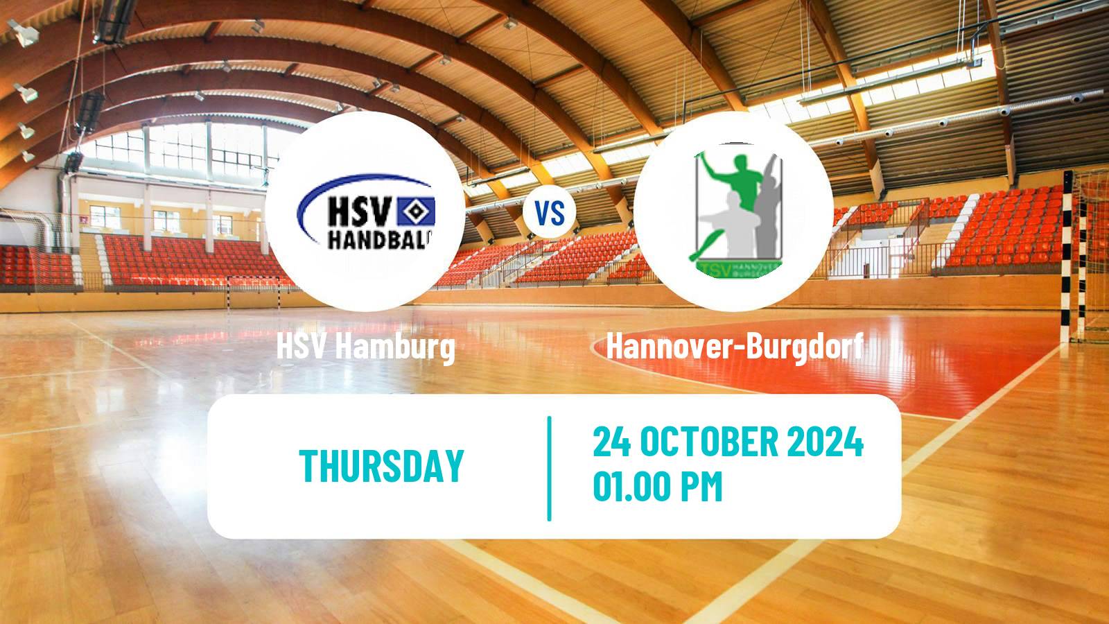 Handball German Bundesliga Handball HSV Hamburg - Hannover-Burgdorf