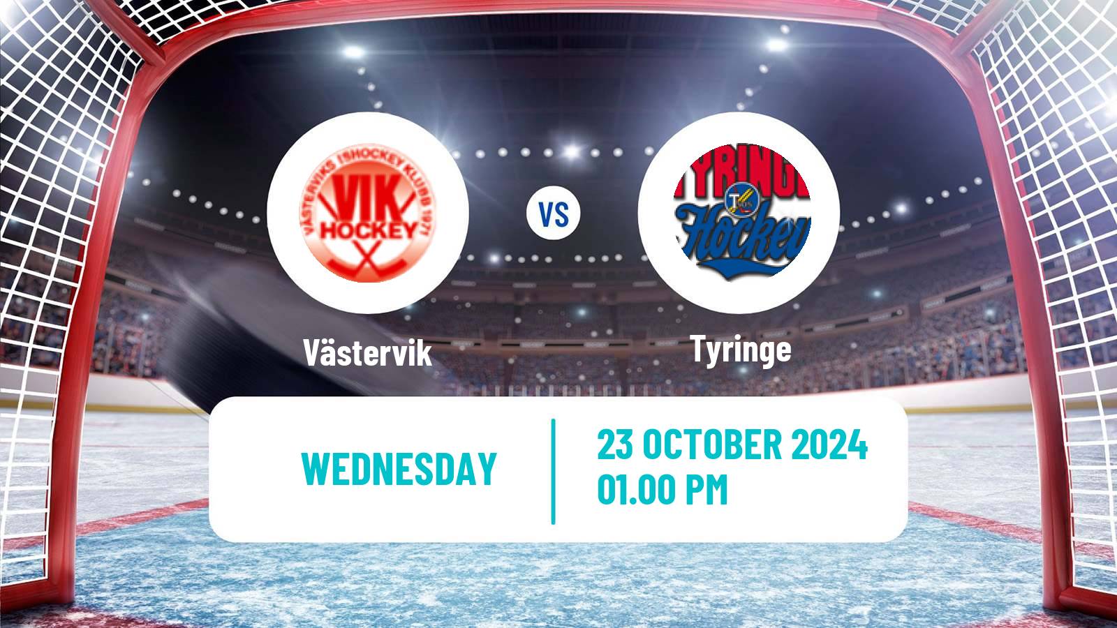 Hockey Swedish HockeyEttan Sodra Västervik - Tyringe