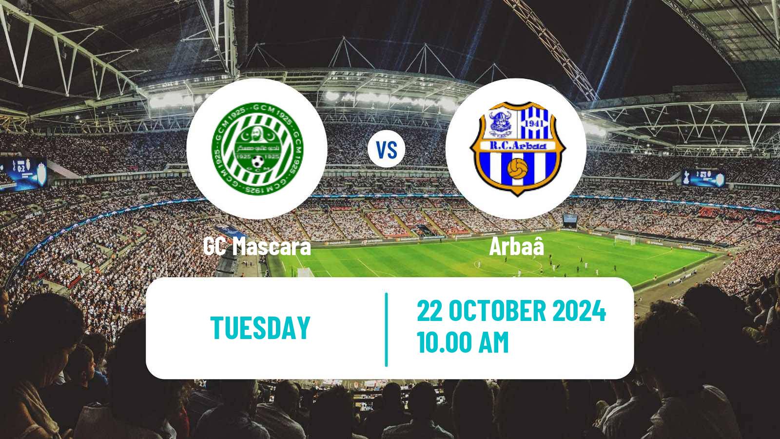 Soccer Algerian Ligue 2 GC Mascara - Arbaâ