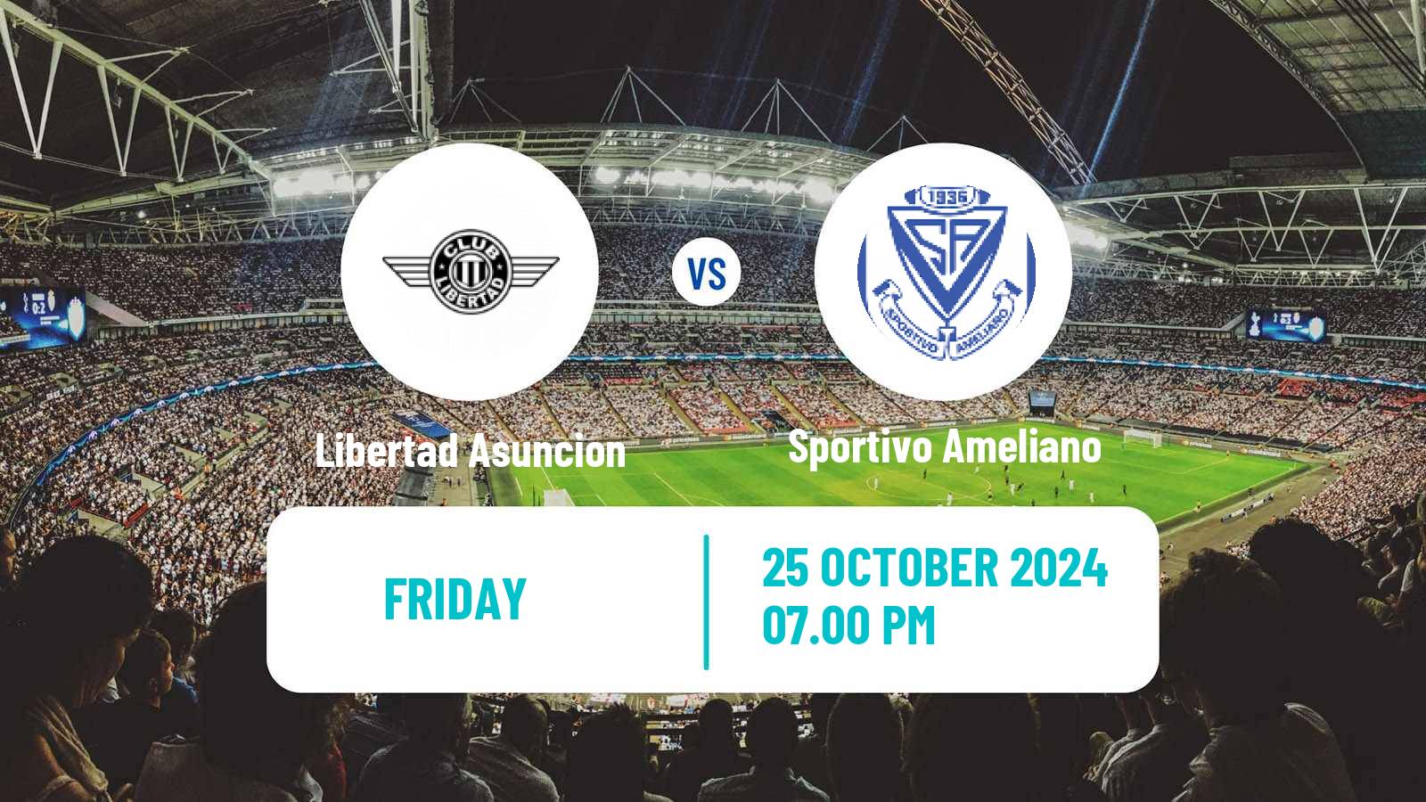 Soccer Paraguayan Primera Division Libertad Asuncion - Sportivo Ameliano