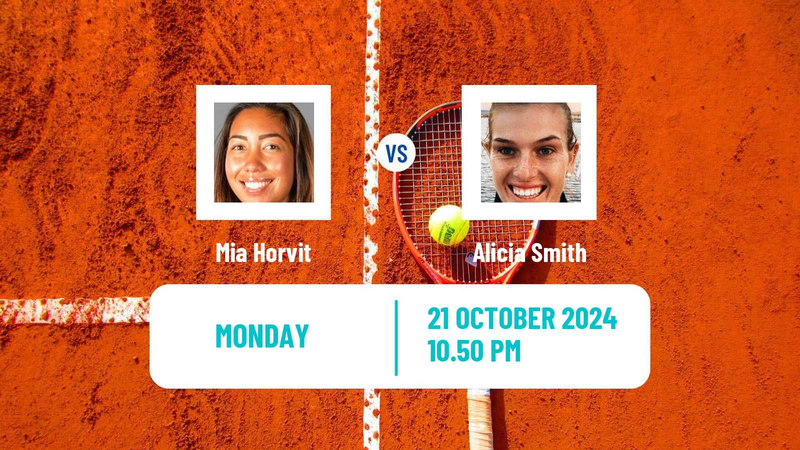 Tennis ITF W75 Playford Women Mia Horvit - Alicia Smith