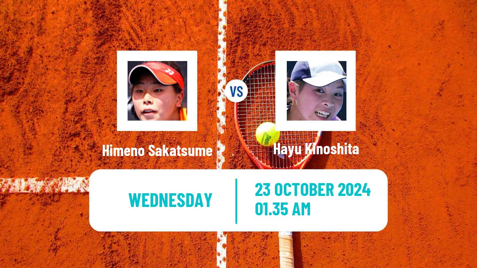 Tennis ITF W75 Playford Women Himeno Sakatsume - Hayu Kinoshita