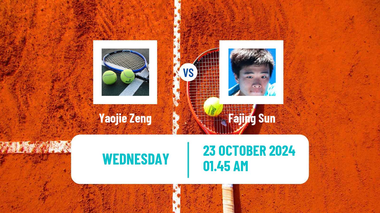 Tennis ITF M25 Huzhou Men Yaojie Zeng - Fajing Sun