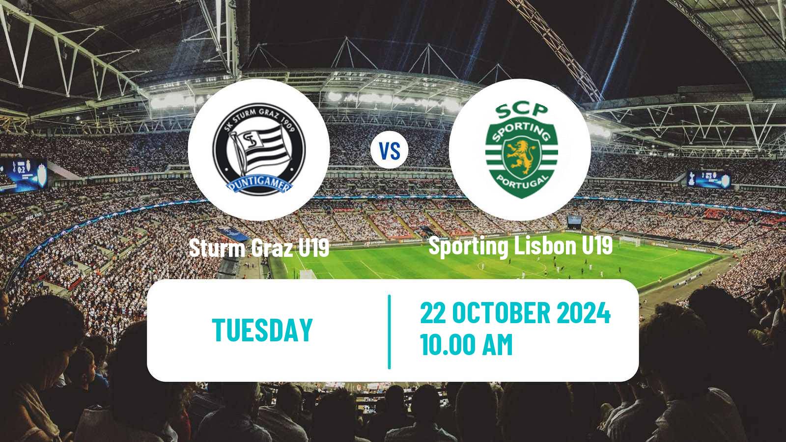 Soccer UEFA Youth League Sturm Graz U19 - Sporting Lisbon U19