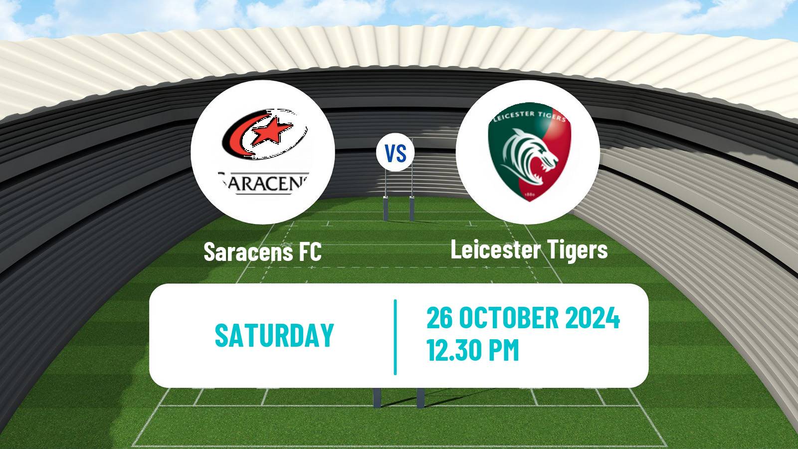 Rugby union English Premiership Rugby Saracens - Leicester Tigers