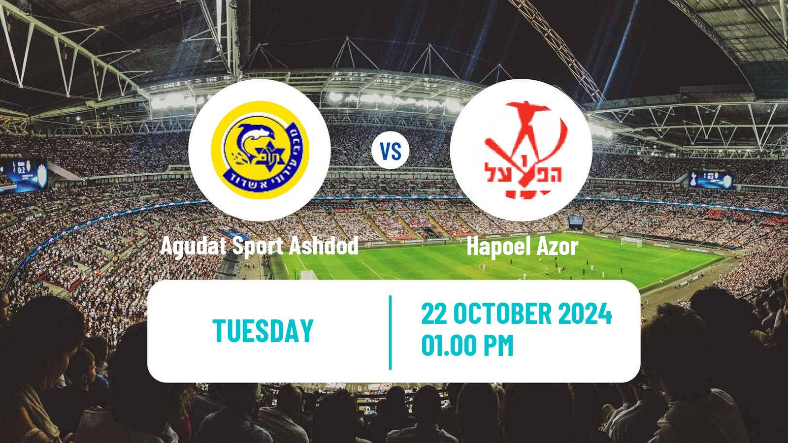 Soccer Israeli Liga Alef South Agudat Sport Ashdod - Hapoel Azor