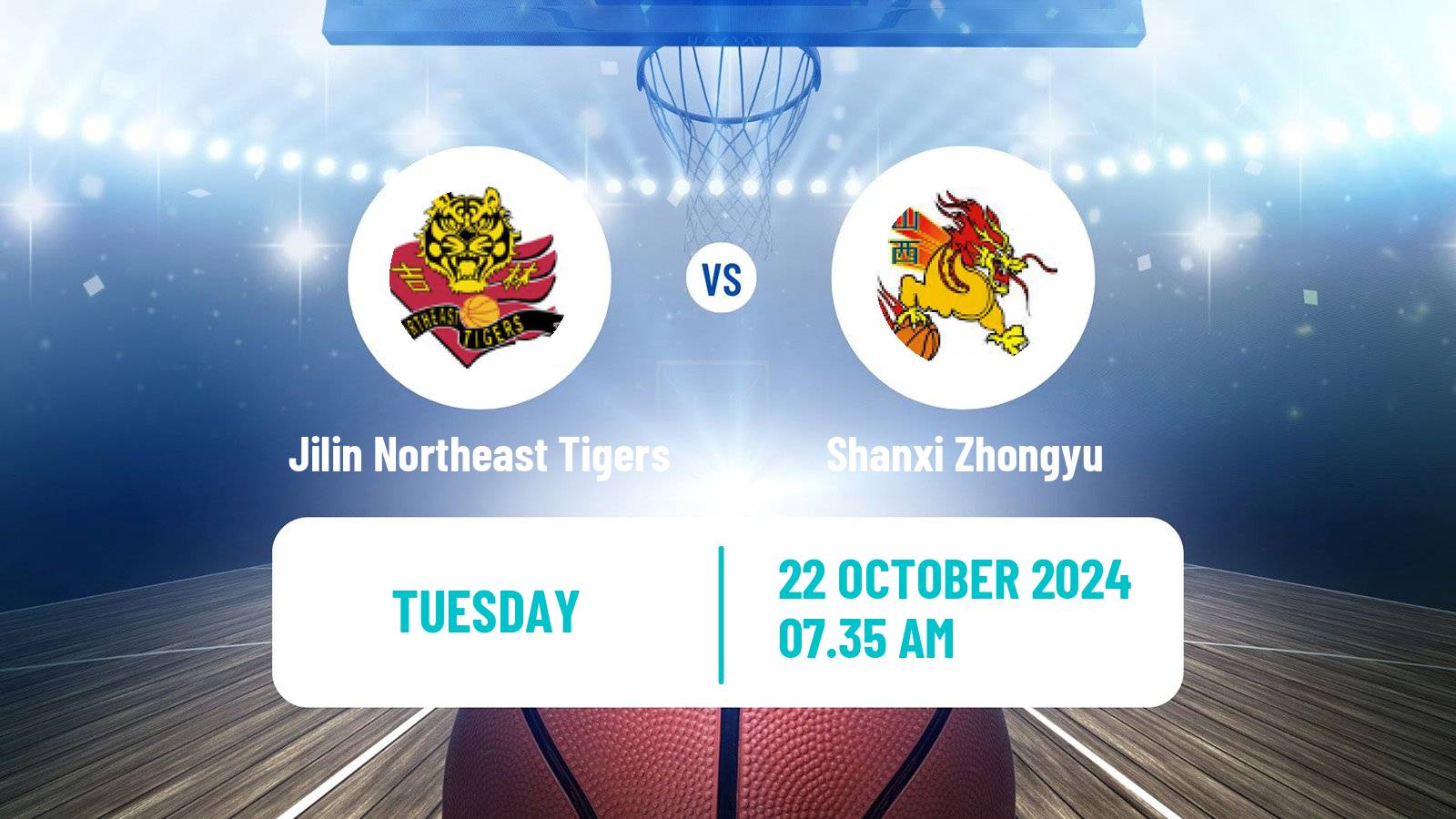 Basketball CBA Jilin Northeast Tigers - Shanxi Zhongyu