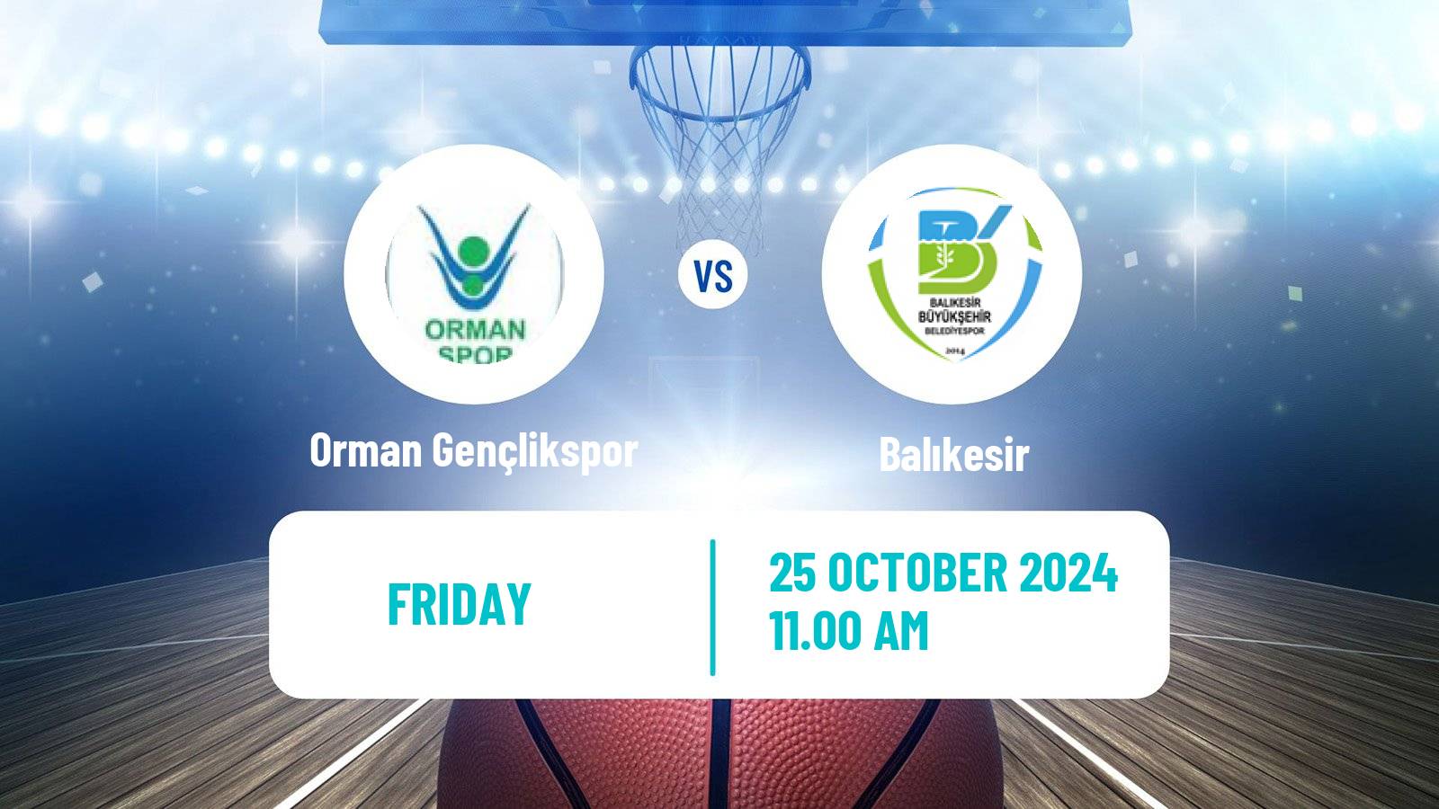 Basketball Turkish TBL Orman Gençlikspor - Balıkesir