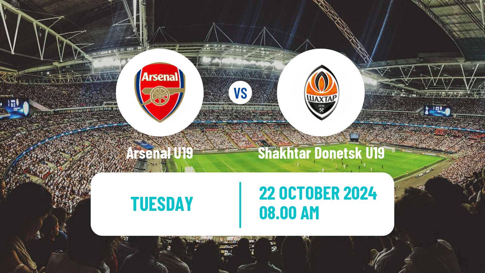 Soccer UEFA Youth League Arsenal U19 - Shakhtar Donetsk U19