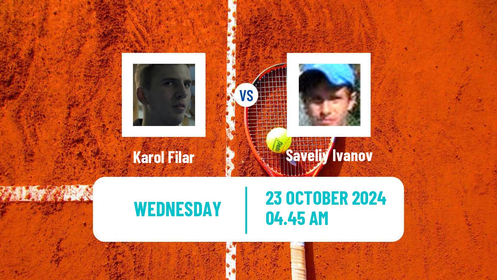 Tennis ITF M15 Tsaghkadzor 2 Men Karol Filar - Saveliy Ivanov