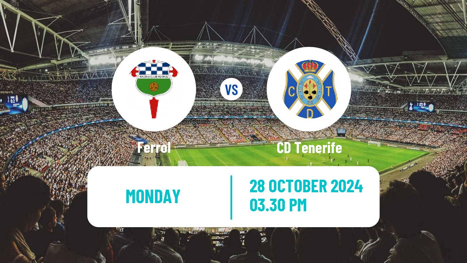 Soccer Spanish LaLiga2 Ferrol - Tenerife