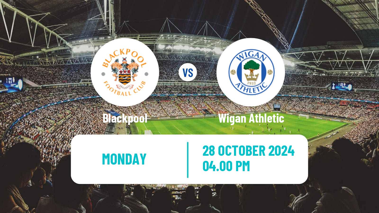 Soccer English League One Blackpool - Wigan Athletic