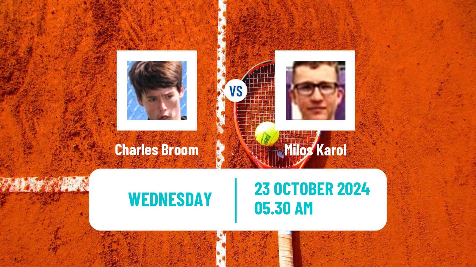 Tennis ITF M25 Trnava 2 Men Charles Broom - Milos Karol