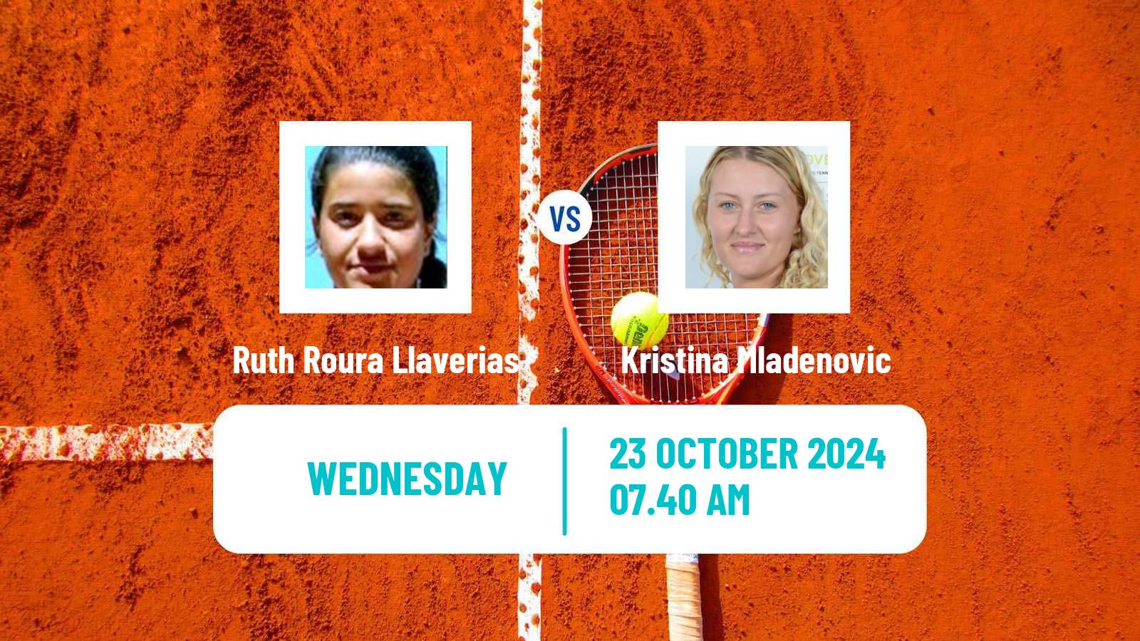 Tennis ITF W100 Les Franqueses Del Valles Women Ruth Roura Llaverias - Kristina Mladenovic