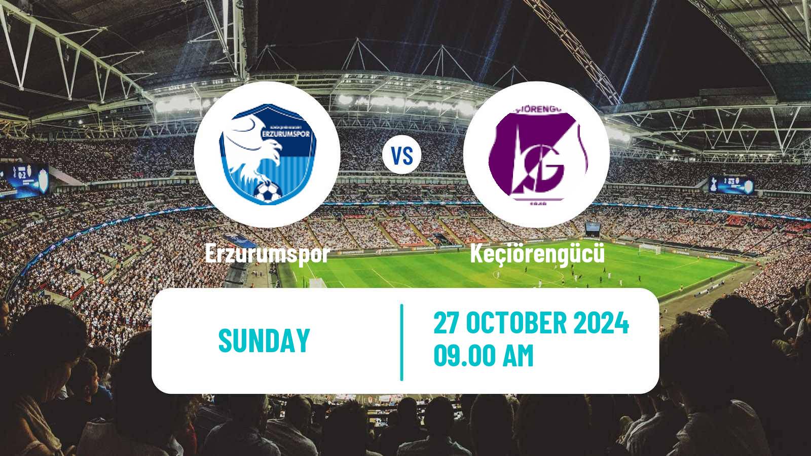 Soccer Turkish First League Erzurumspor - Keçiörengücü