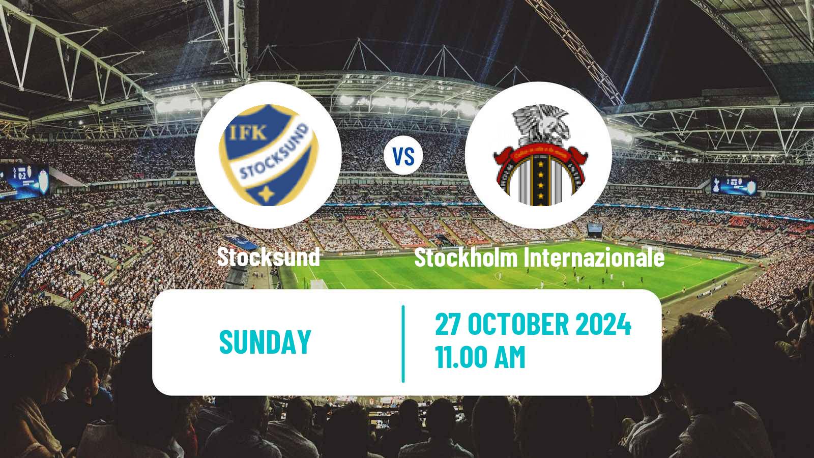 Soccer Swedish Division 1 Norra Stocksund - Stockholm Internazionale