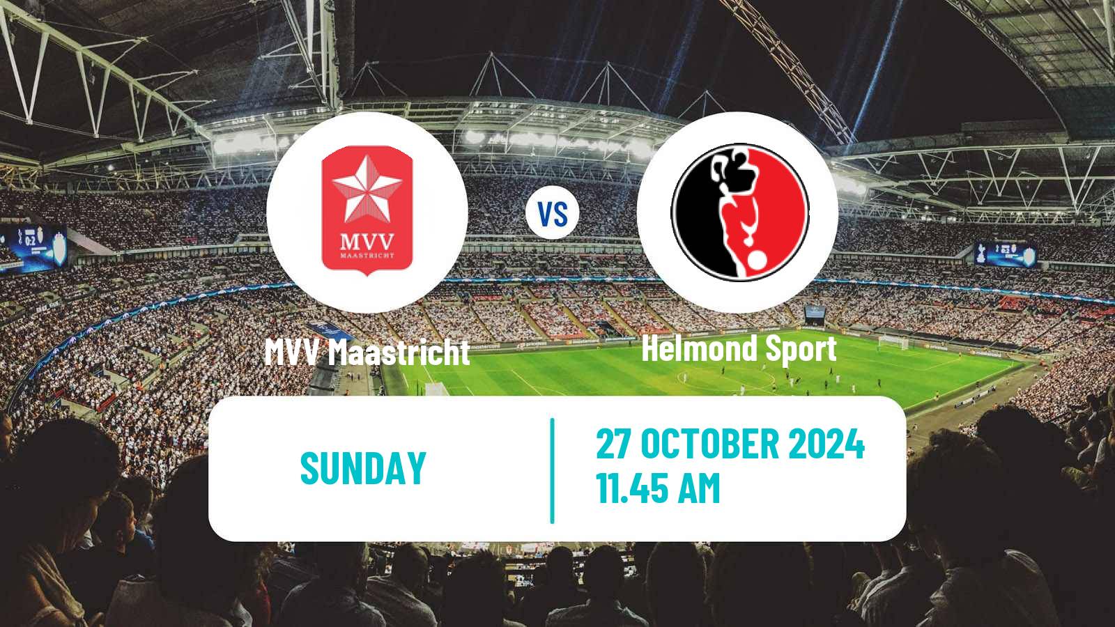 Soccer Dutch Eerste Divisie MVV Maastricht - Helmond Sport