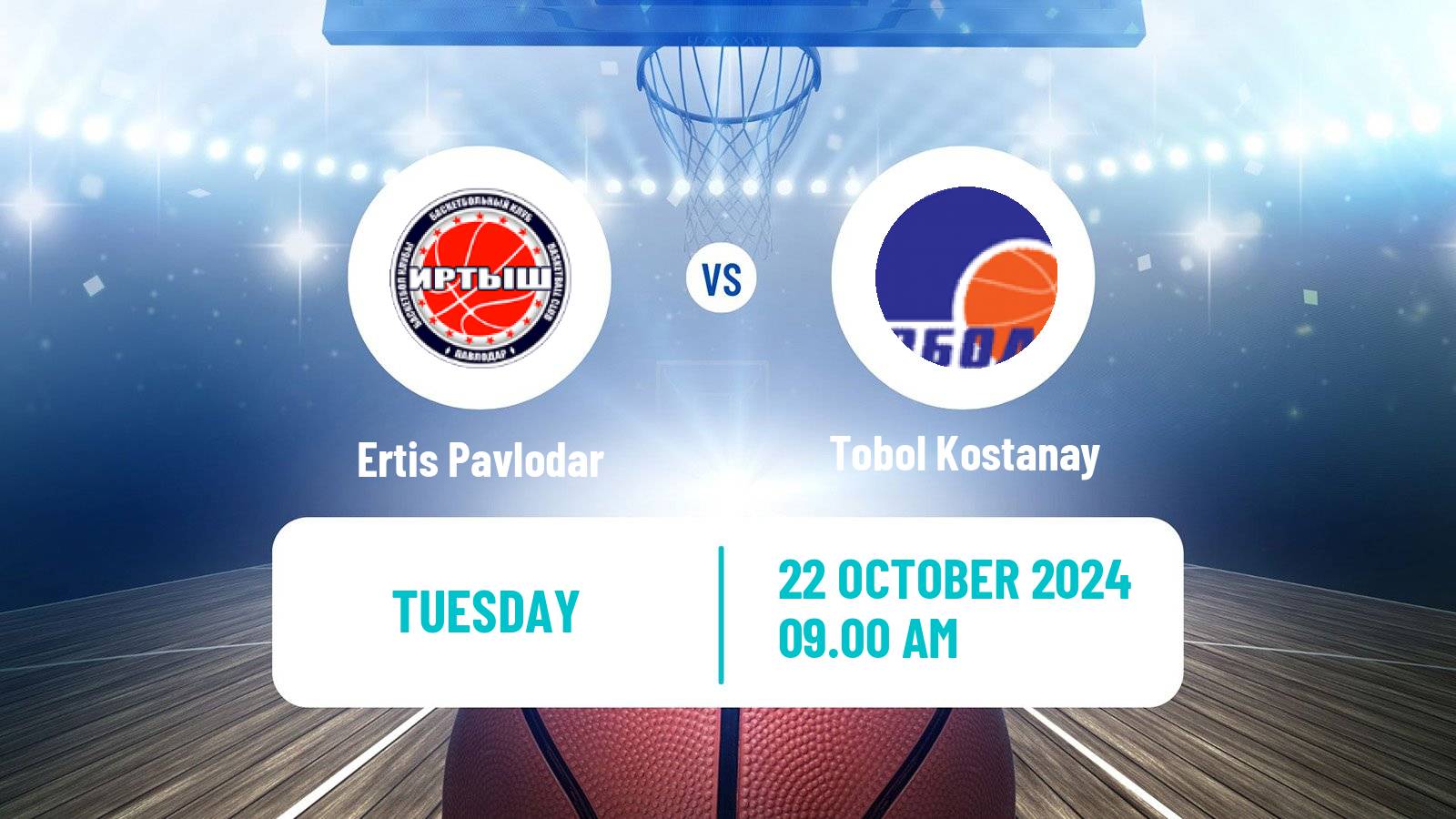 Basketball Kazakh National League Basketball Ertis Pavlodar - Tobol Kostanay