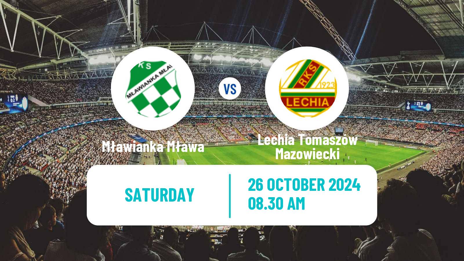 Soccer Polish Division 3 - Group I Mławianka Mława - Lechia Tomaszów Mazowiecki