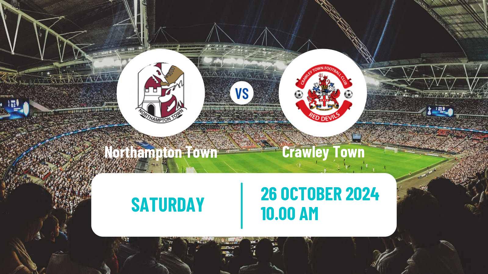 Soccer English League One Northampton Town - Crawley Town