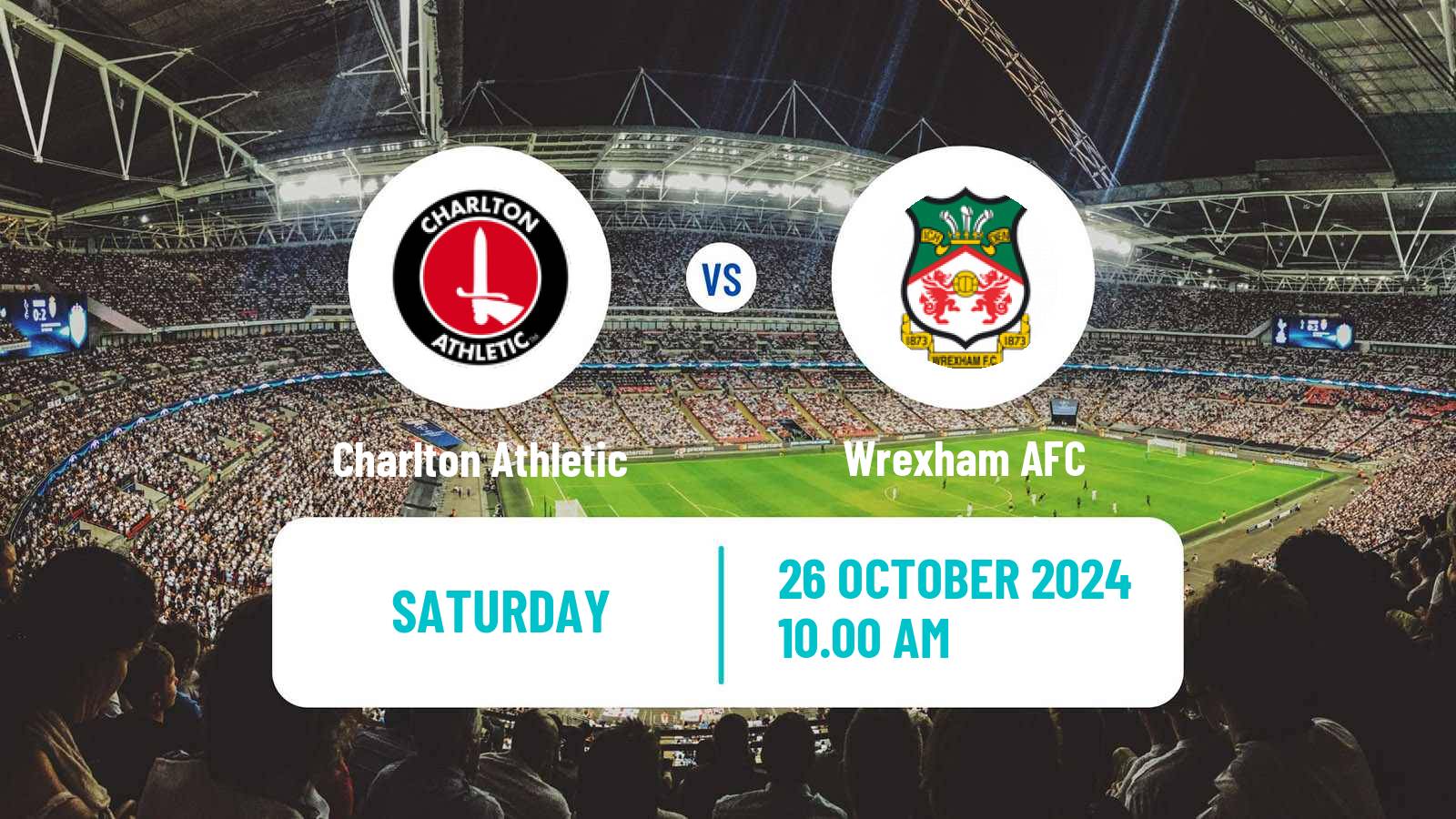 Soccer English League One Charlton Athletic - Wrexham