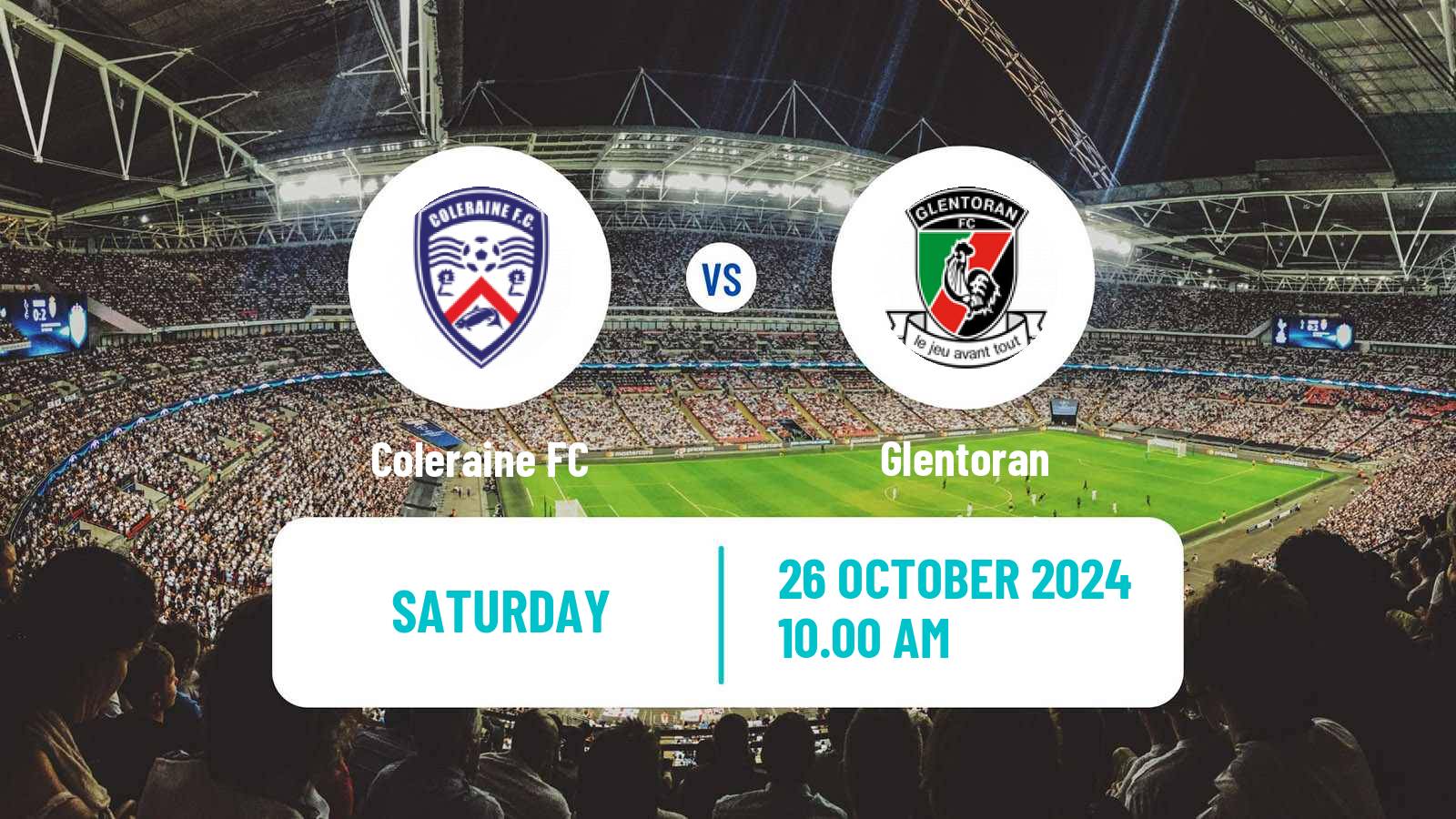 Soccer Northern Irish Premiership Coleraine - Glentoran