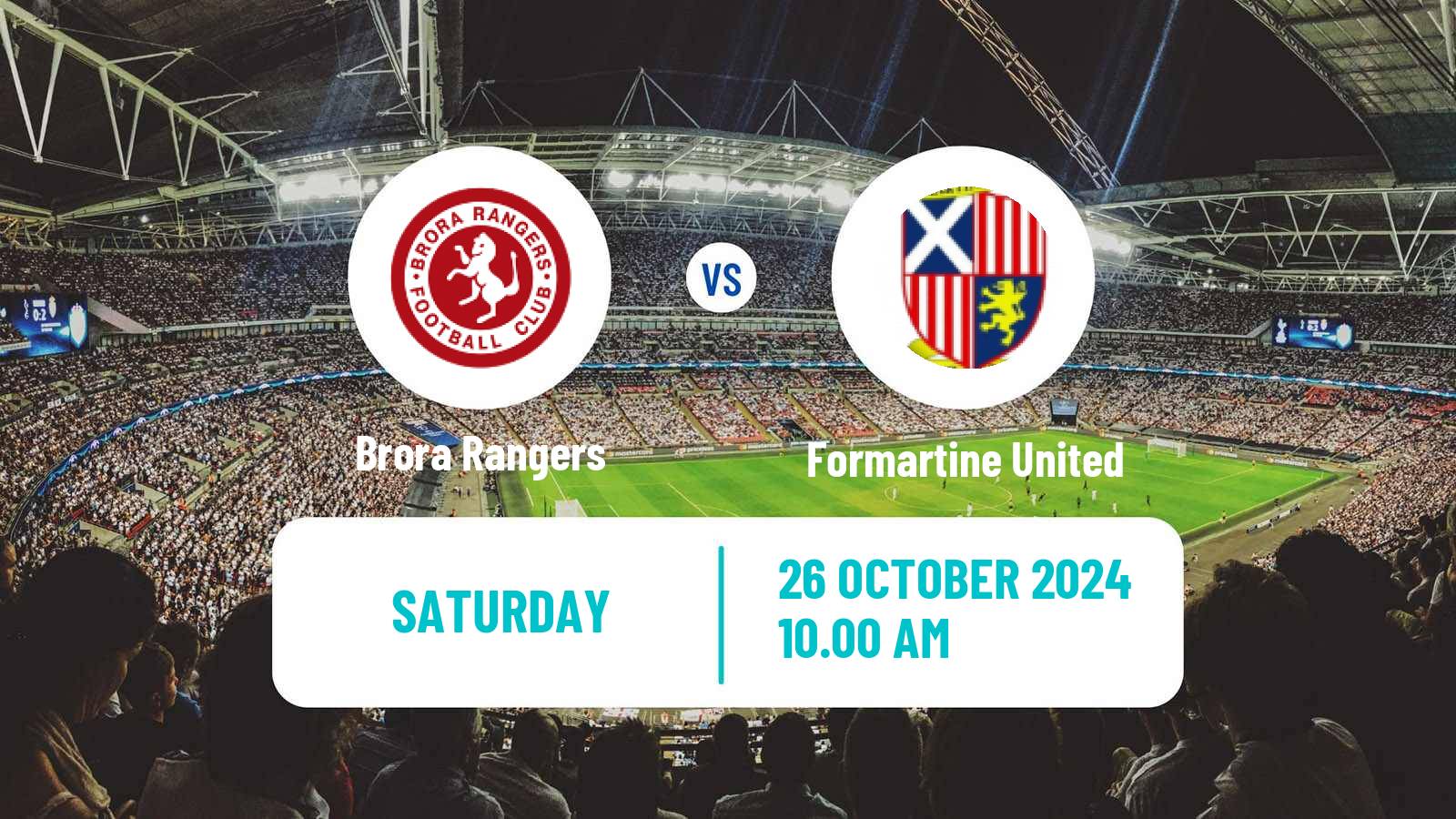 Soccer Scottish Cup Brora Rangers - Formartine United