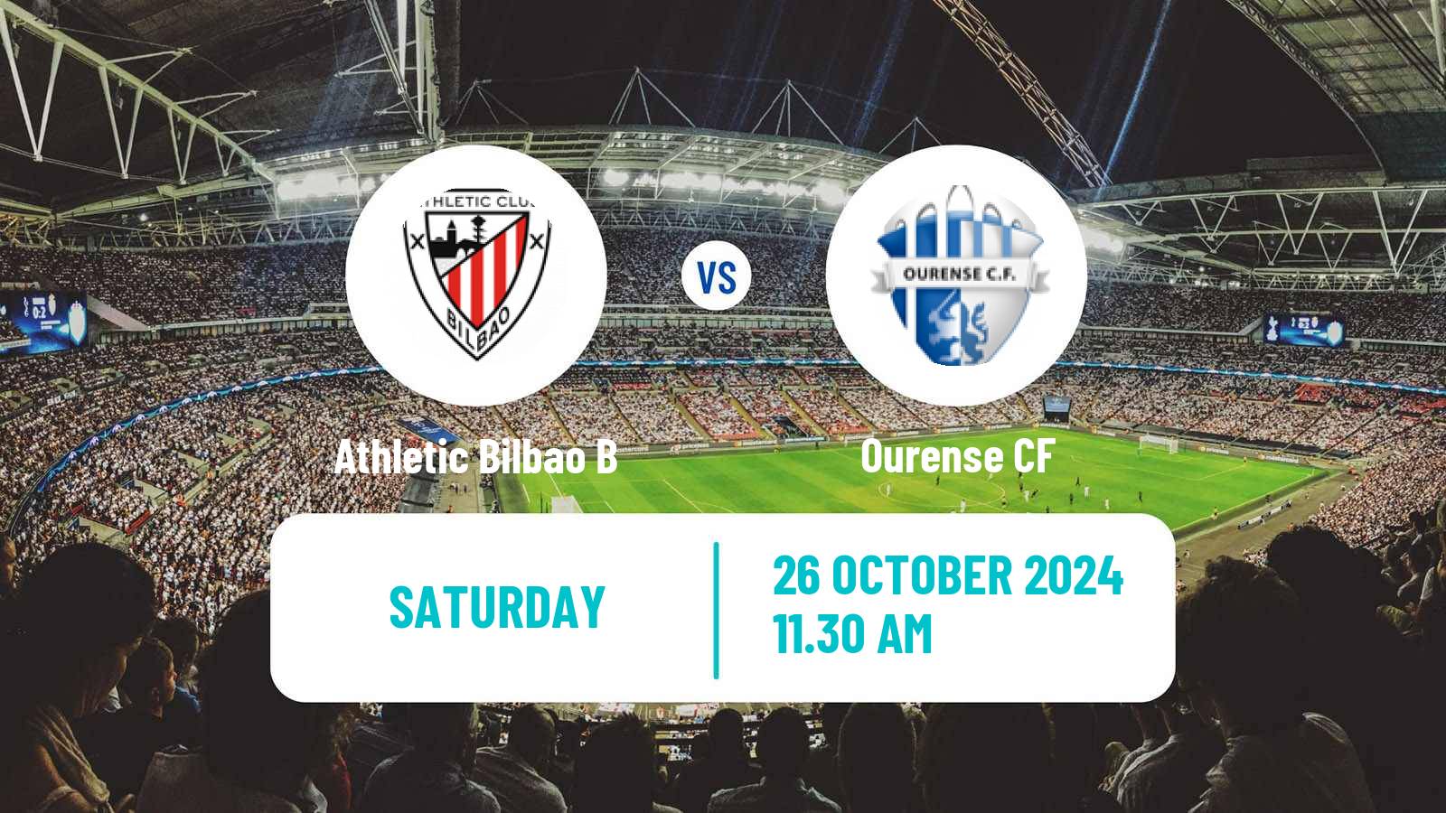 Soccer Spanish Primera RFEF Group 1 Athletic Bilbao B - Ourense CF