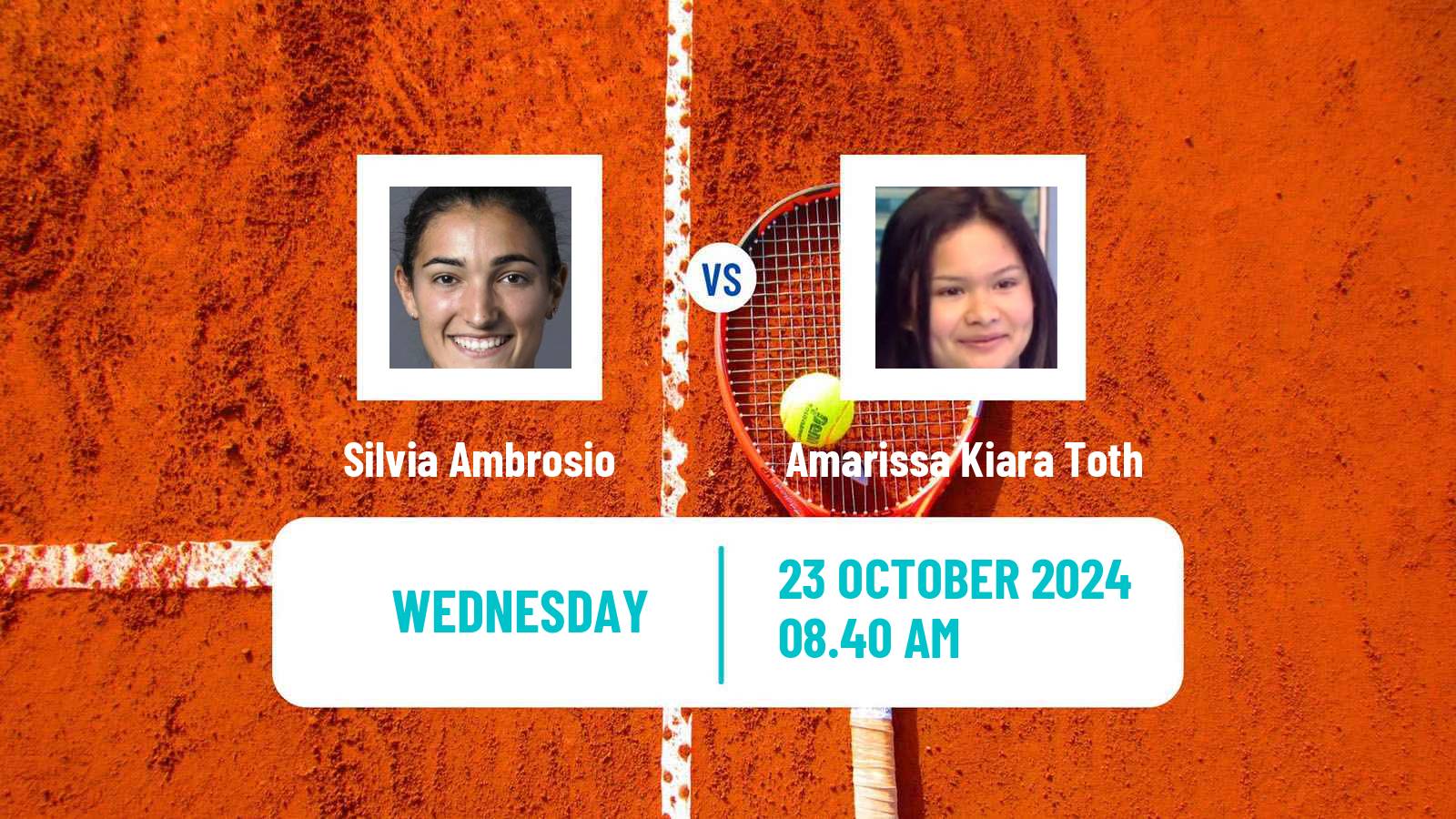 Tennis ITF W35 Santa Margherita Di Pula 12 Women Silvia Ambrosio - Amarissa Kiara Toth