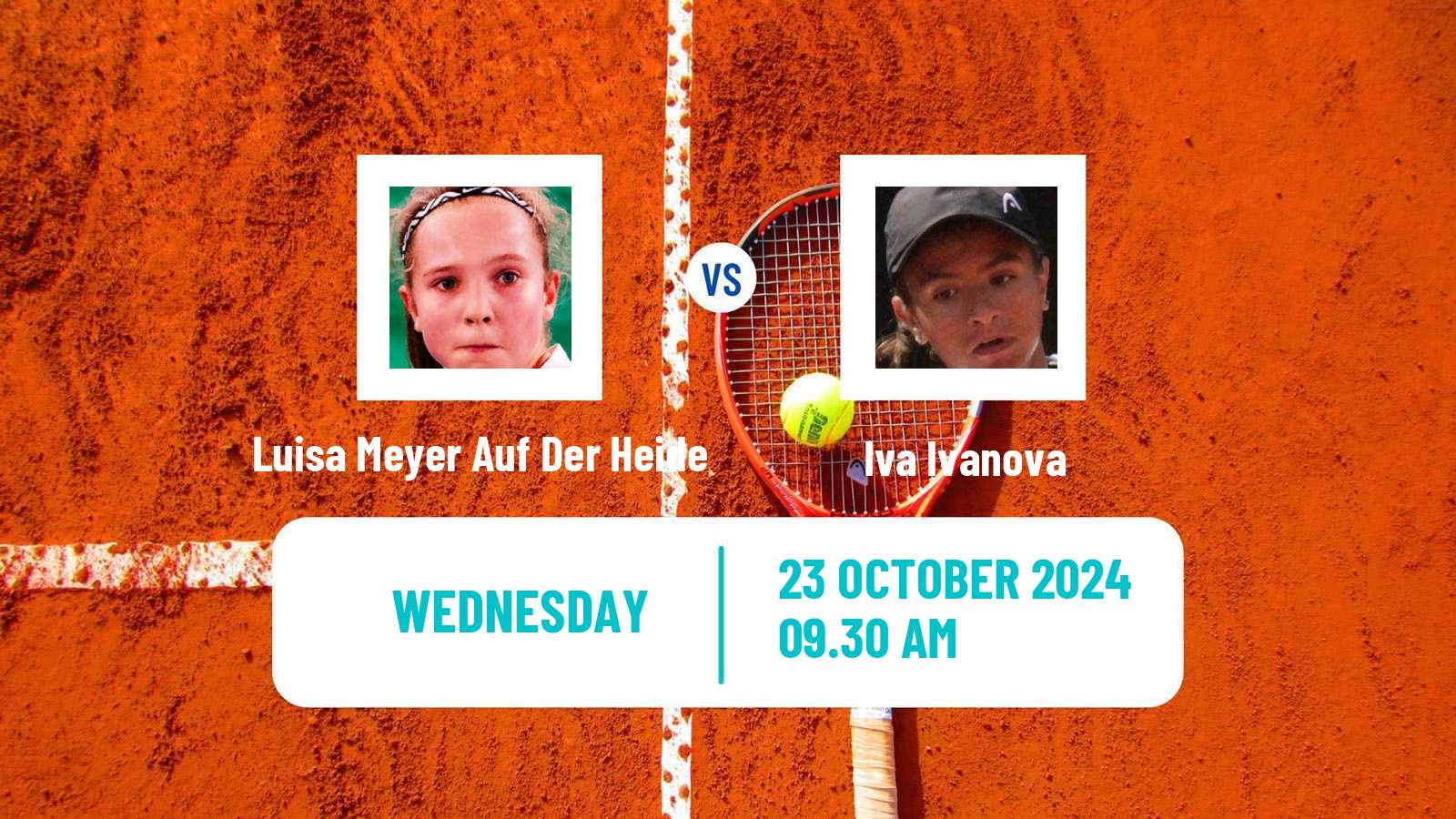 Tennis ITF W15 Monastir 41 Women Luisa Meyer Auf Der Heide - Iva Ivanova