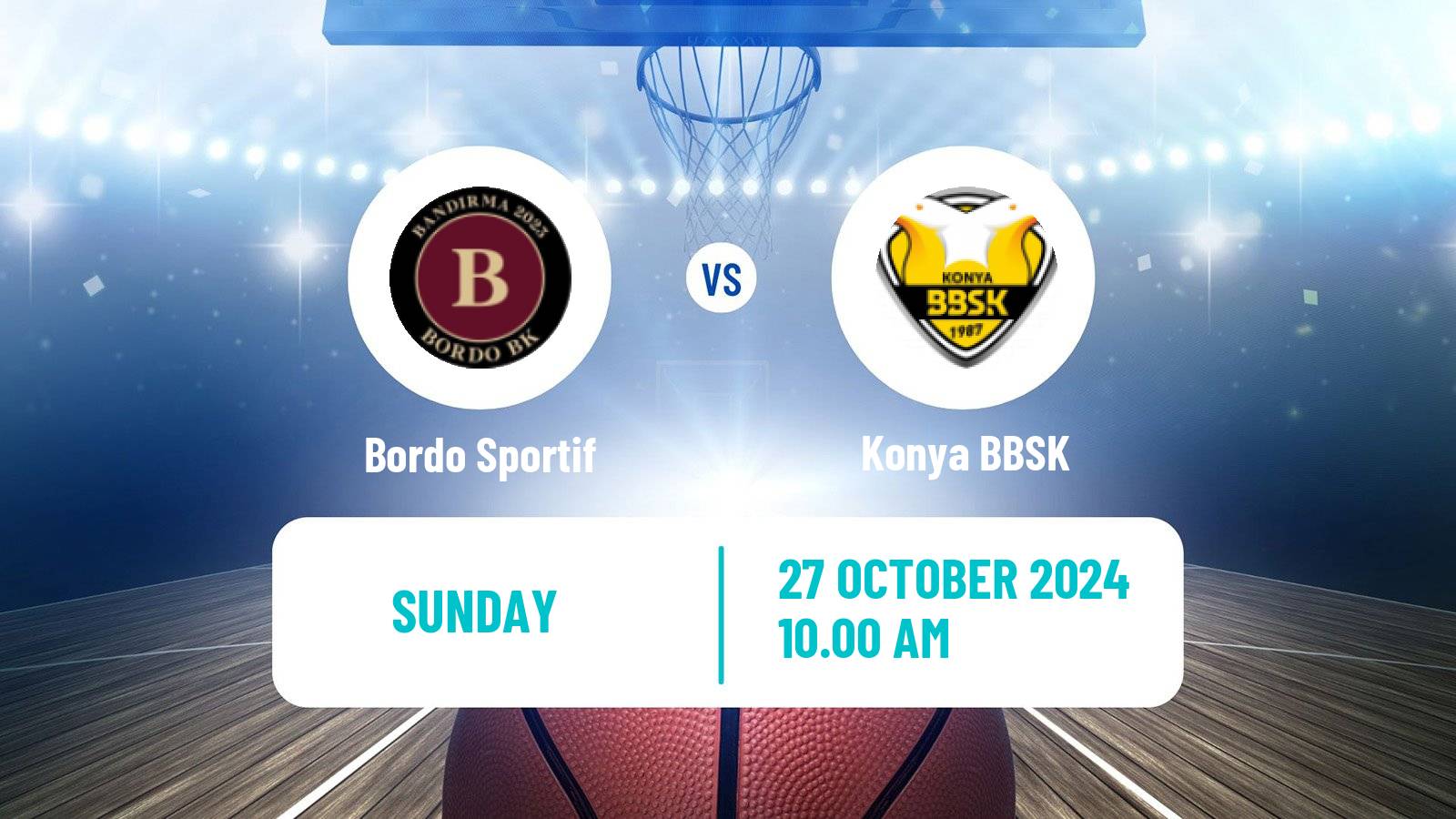 Basketball Turkish TBL Bordo Sportif - Konya BBSK