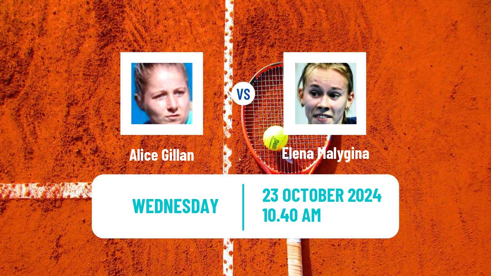 Tennis ITF W75 Glasgow Women Alice Gillan - Elena Malygina