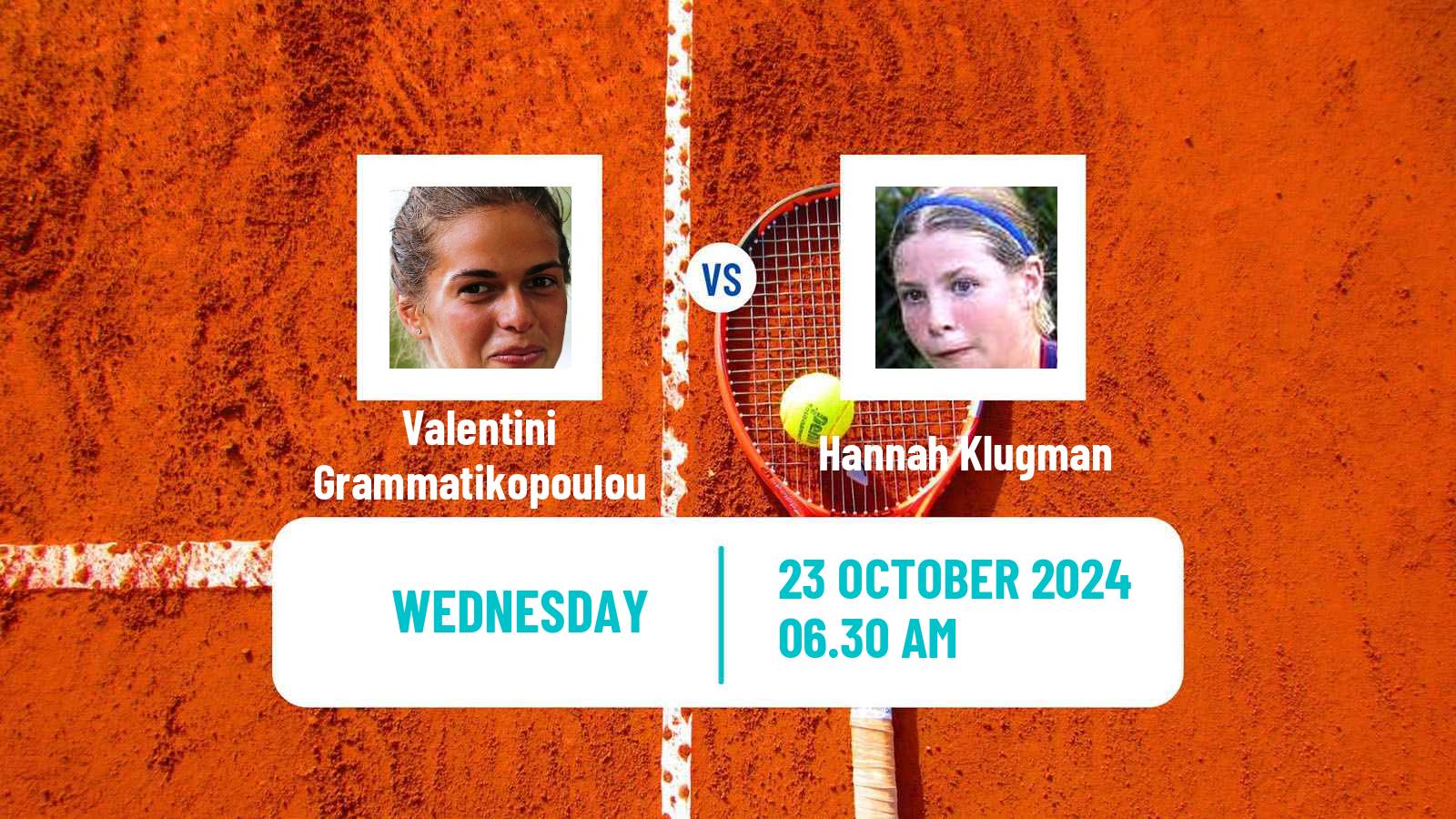 Tennis ITF W75 Glasgow Women Valentini Grammatikopoulou - Hannah Klugman