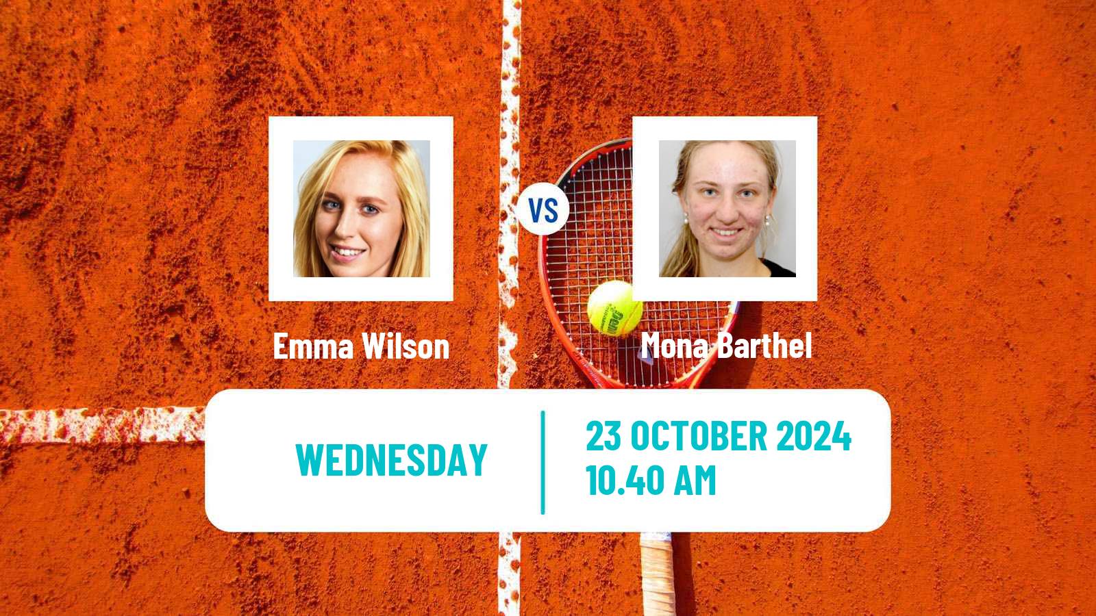 Tennis ITF W75 Glasgow Women Emma Wilson - Mona Barthel