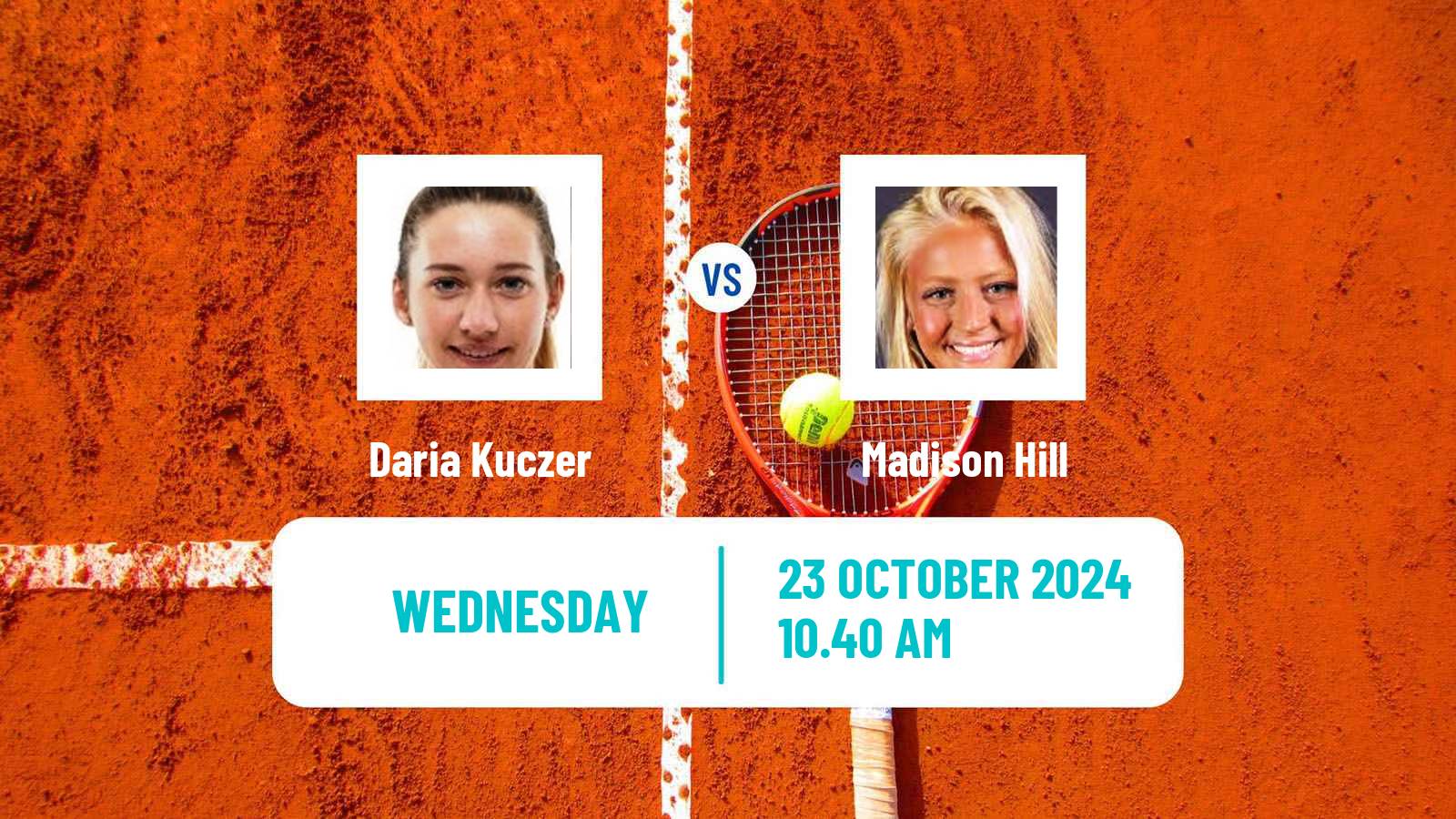 Tennis ITF W35 Hilton Head Island Sc Women Daria Kuczer - Madison Hill