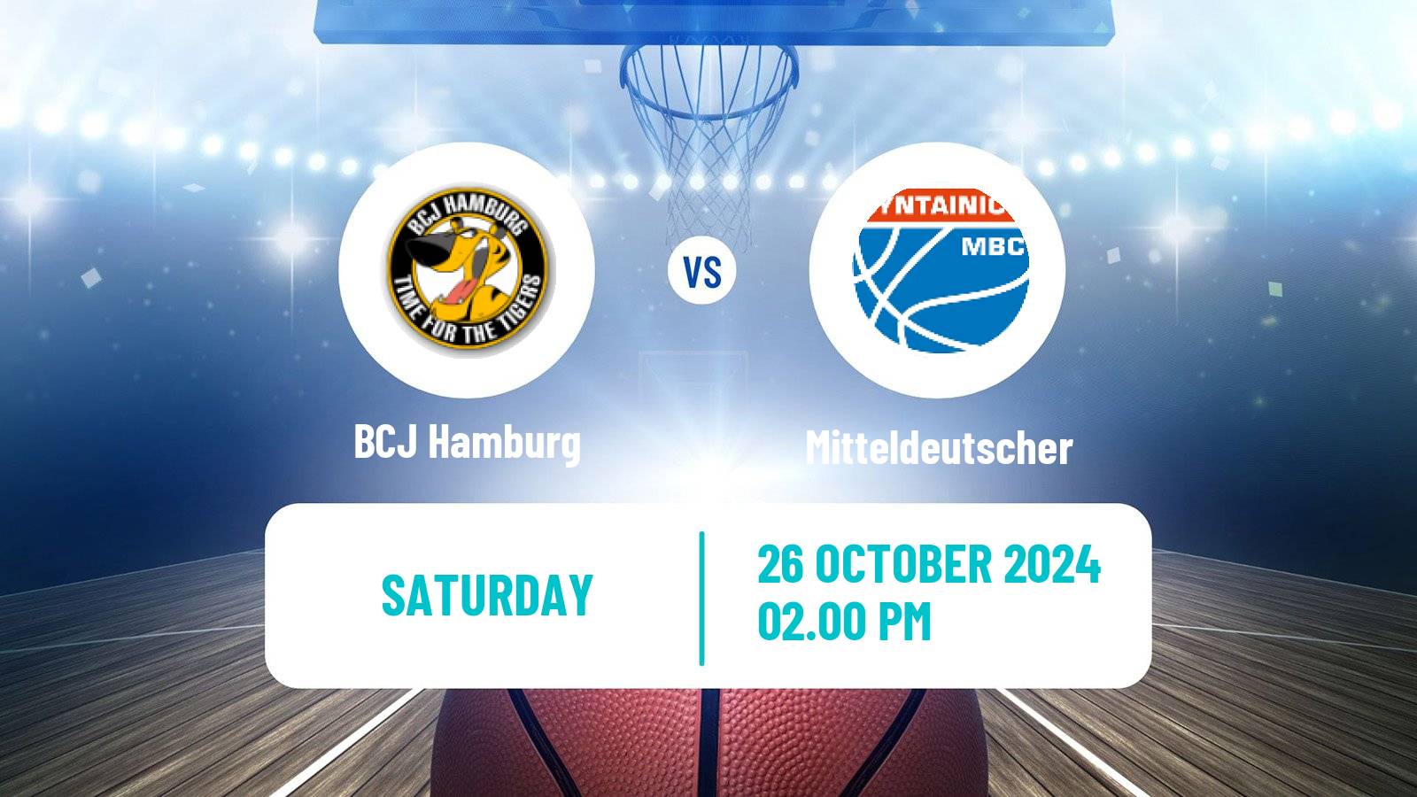 Basketball German BBL BCJ Hamburg - Mitteldeutscher