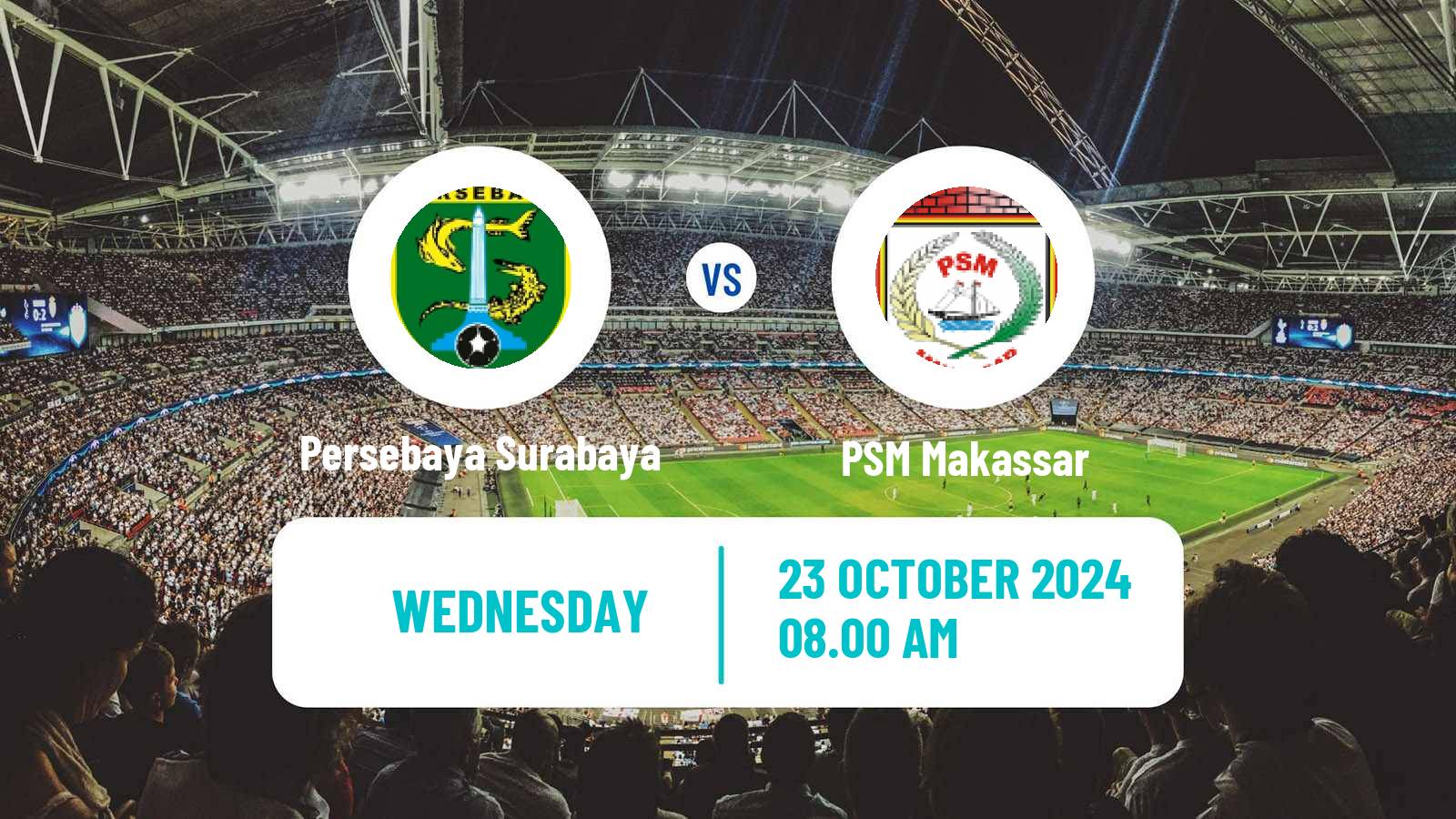 Soccer Indonesian Liga 1 Persebaya Surabaya - PSM Makassar