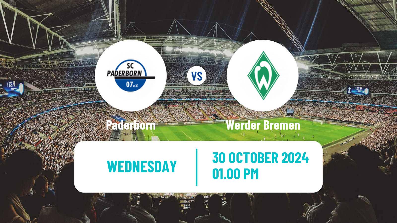 Soccer German DFB Pokal Paderborn - Werder Bremen