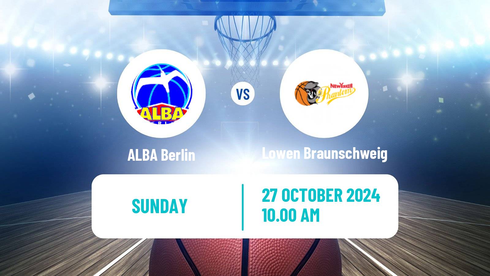 Basketball German BBL ALBA Berlin - Lowen Braunschweig