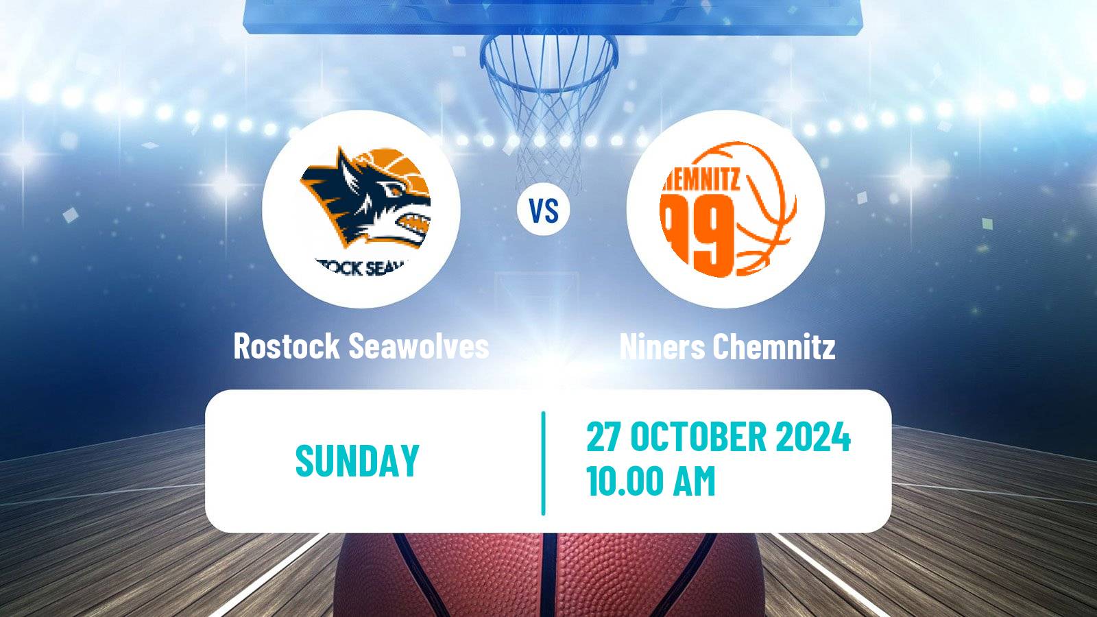 Basketball German BBL Rostock Seawolves - Niners Chemnitz